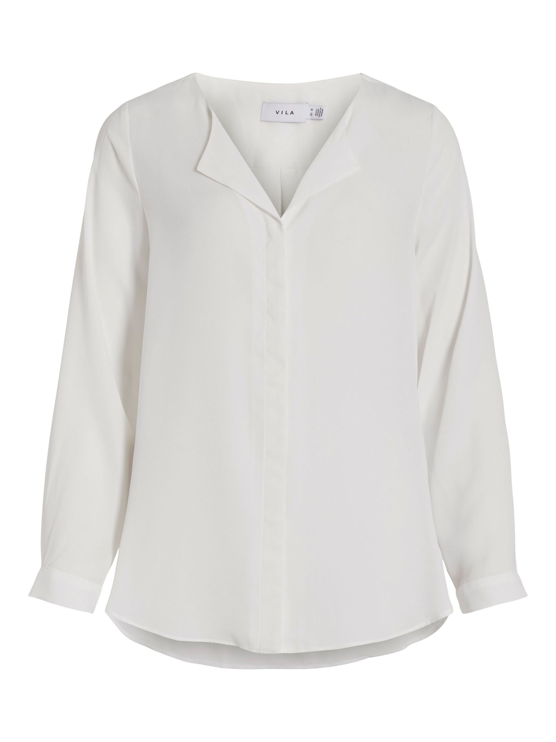 Vila naisten paita Vilucy LS Shirt, valkoinen