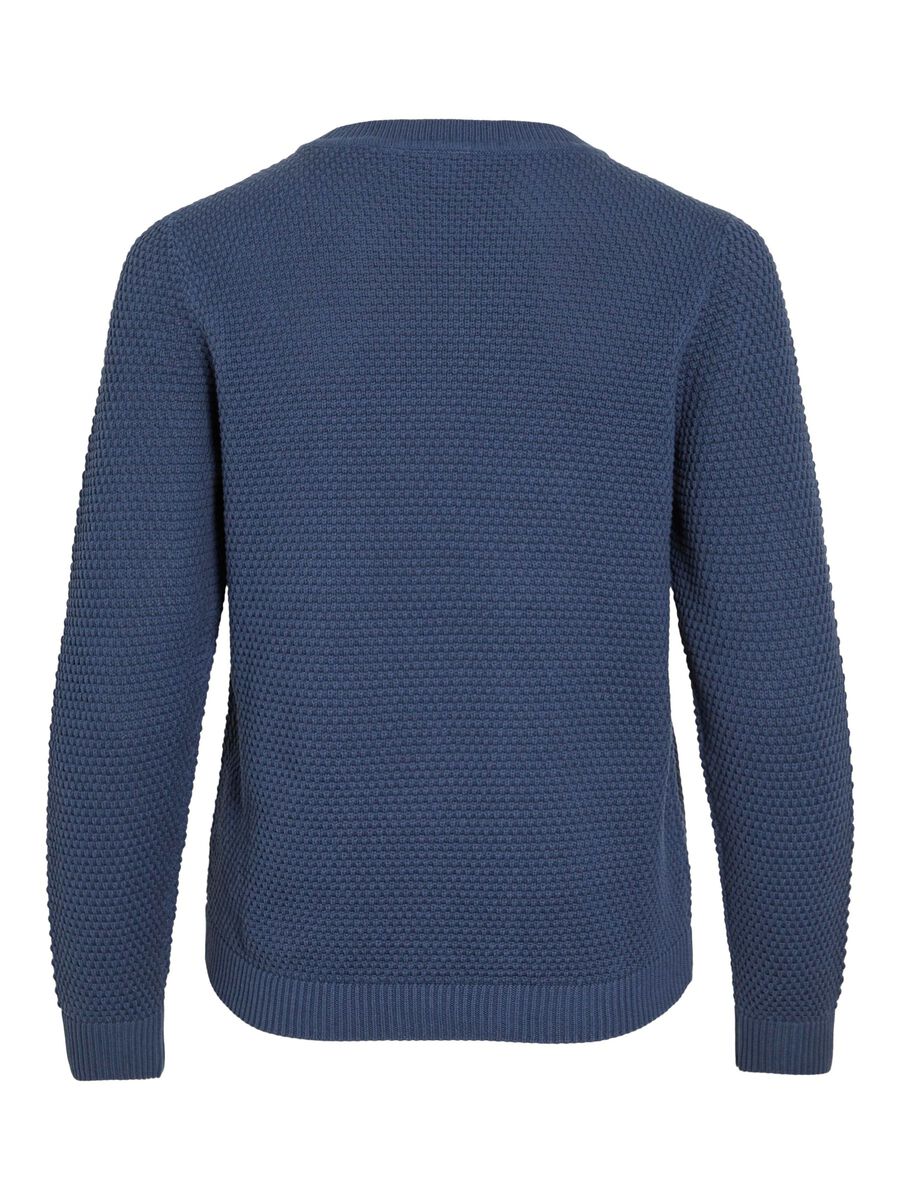 Vila neule, K-VIDALO O-NECK L/S KNIT TOP- NOOS Vintage Indigo
