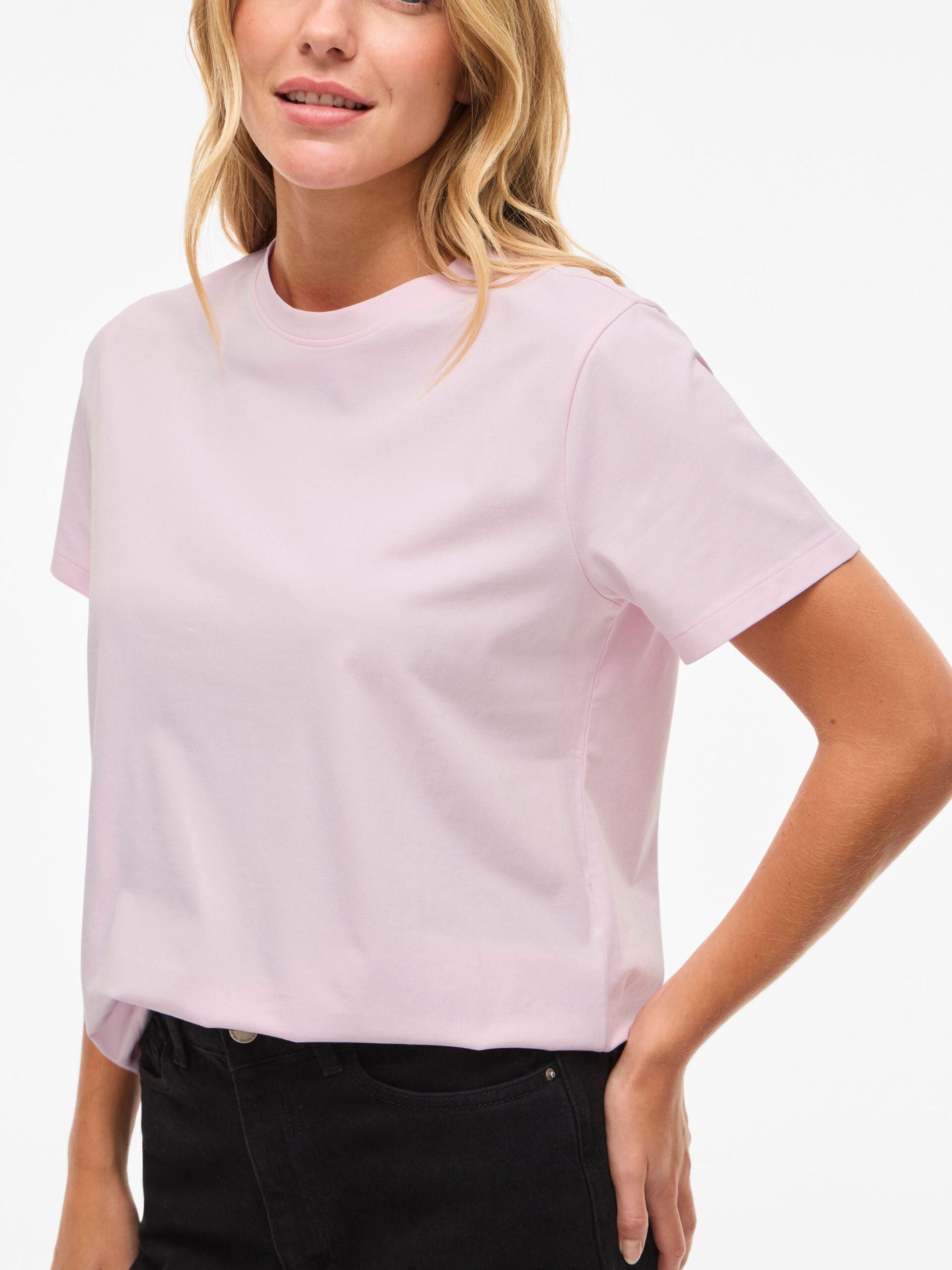 Vila naisten t-paita Vinora S/S T-Shirt, Cherry Blossom