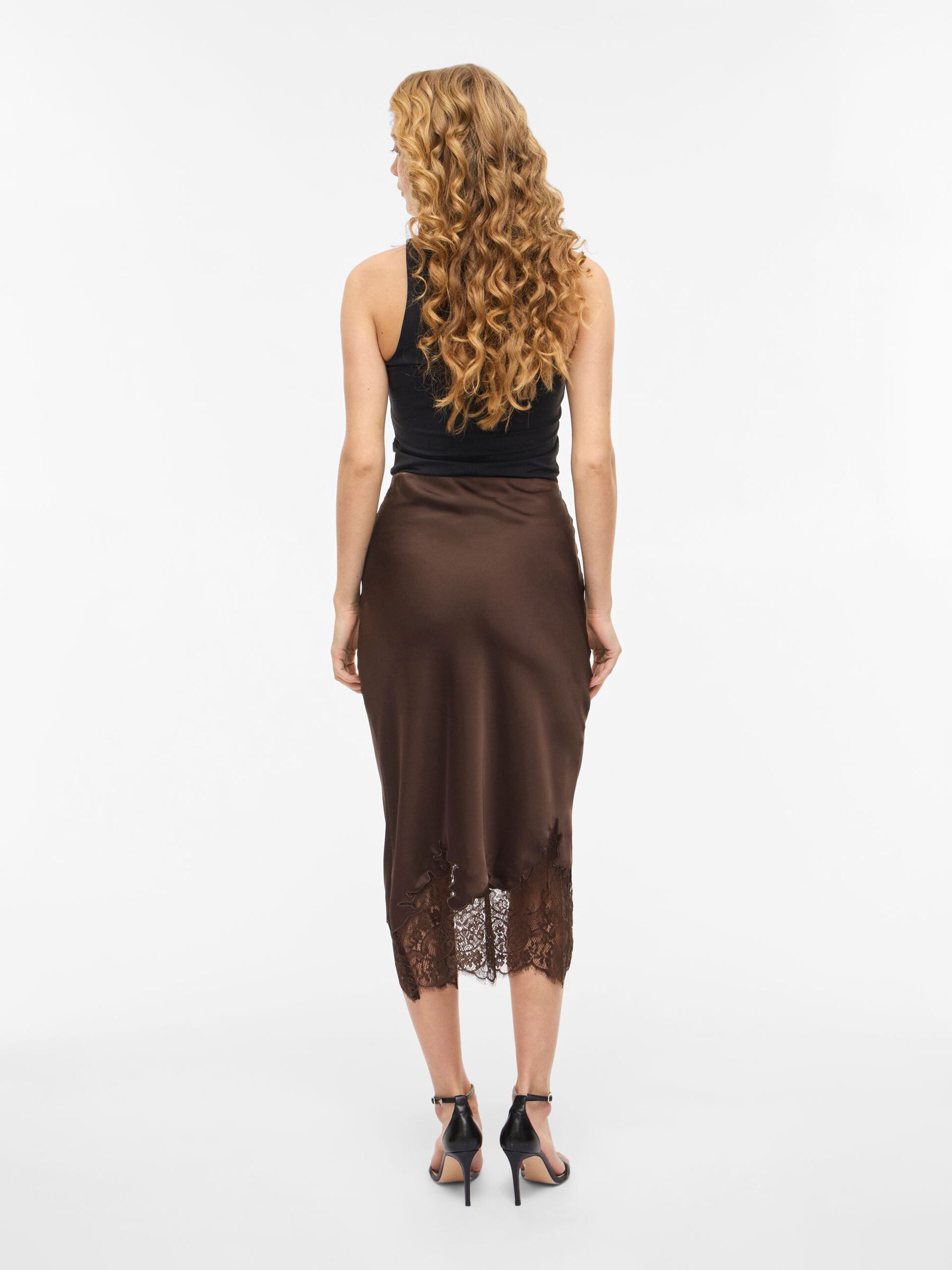 Vila hame Visabel Skirt, suklaanruskea