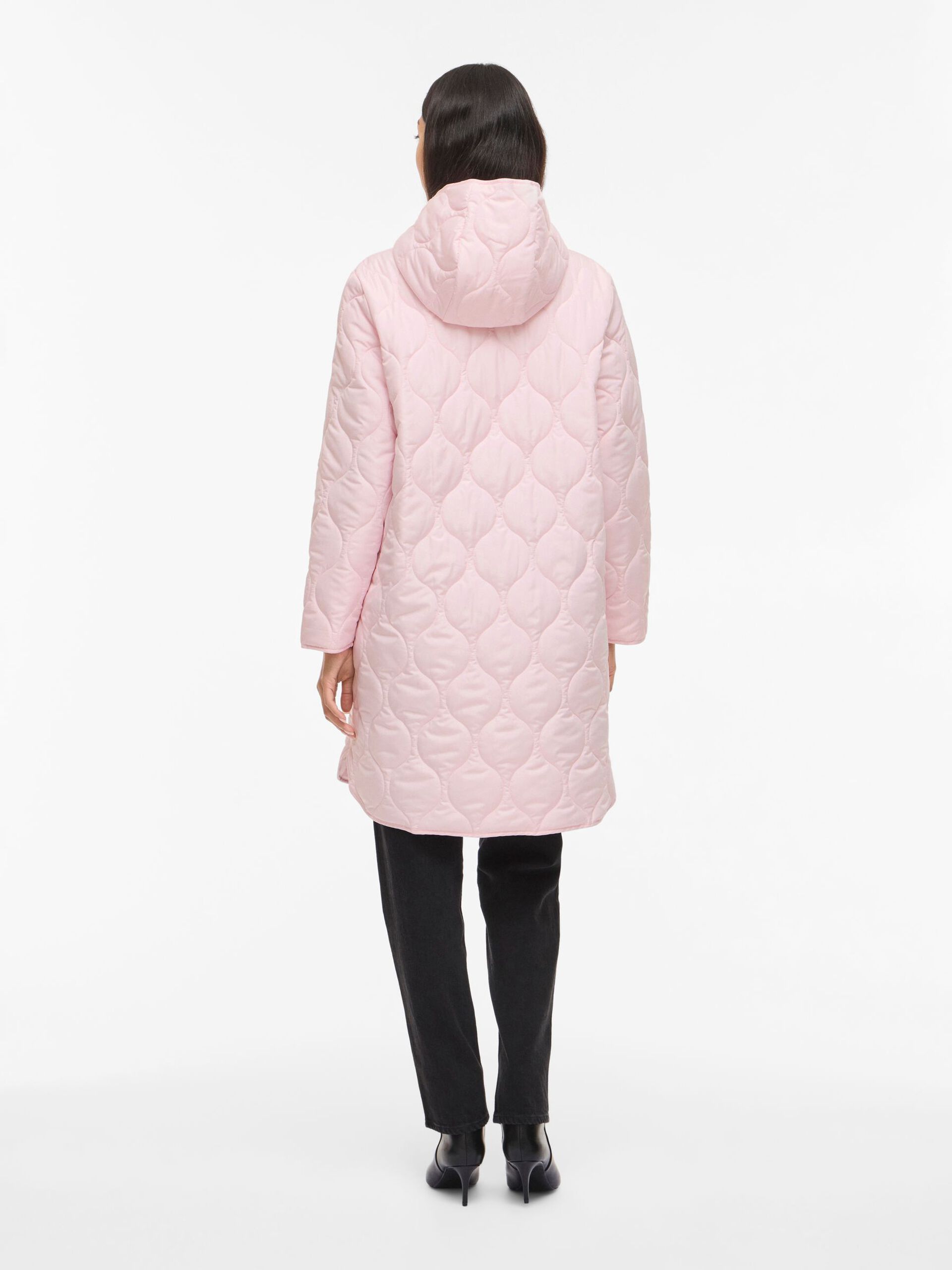 Vila naisten takki VIQUILA L/S Hooded Onion Coat, Ballerina