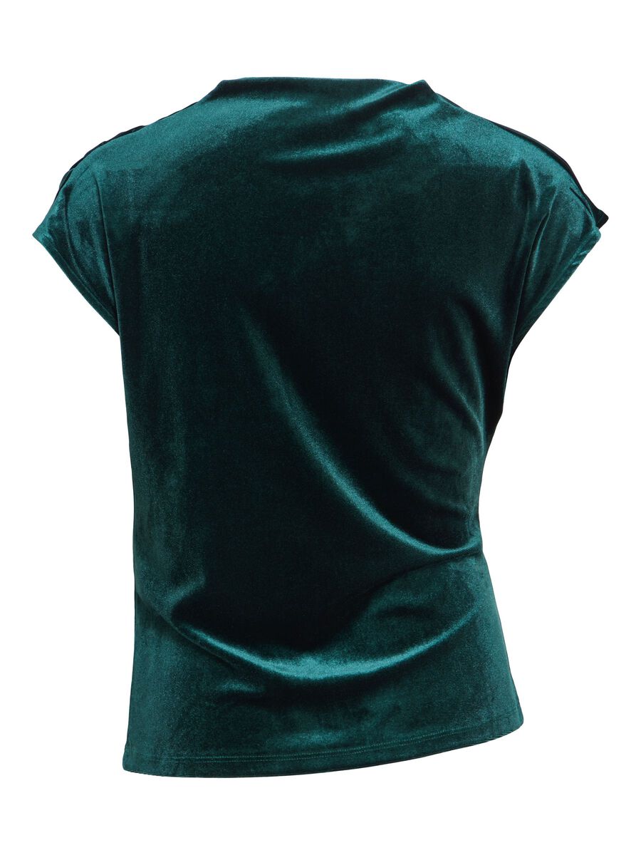 Vila naisten toppi Vilivas High Neck Cap Sleeve Top, Ponderosa Pine