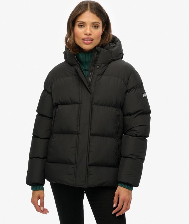 Hooded 5 Baffle Sports Puffer MUSTA