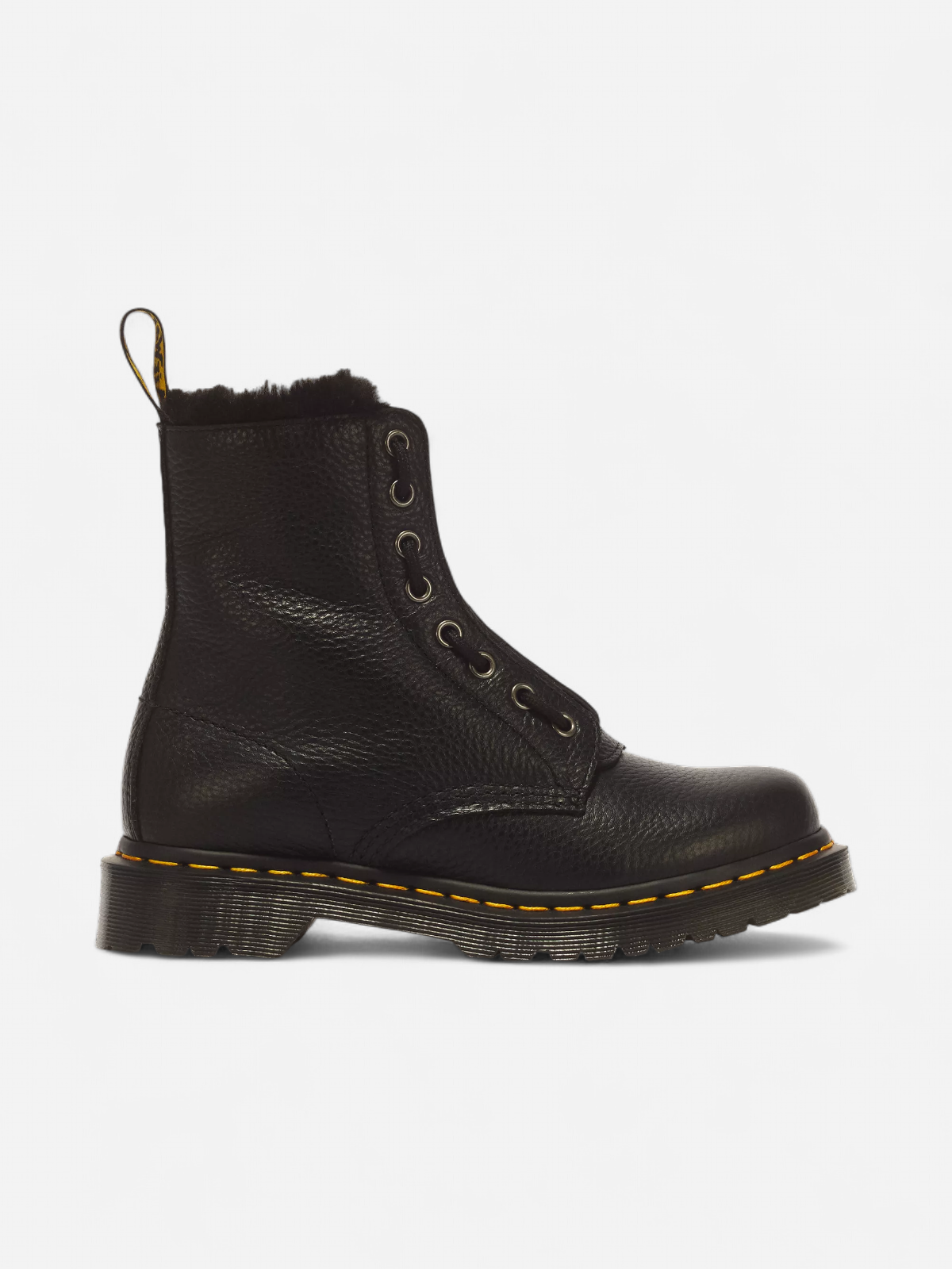 Dr. Martens naisten maiharit 1460 Faux Fur Lined Leather Lace Up, musta - Kekäle.fi