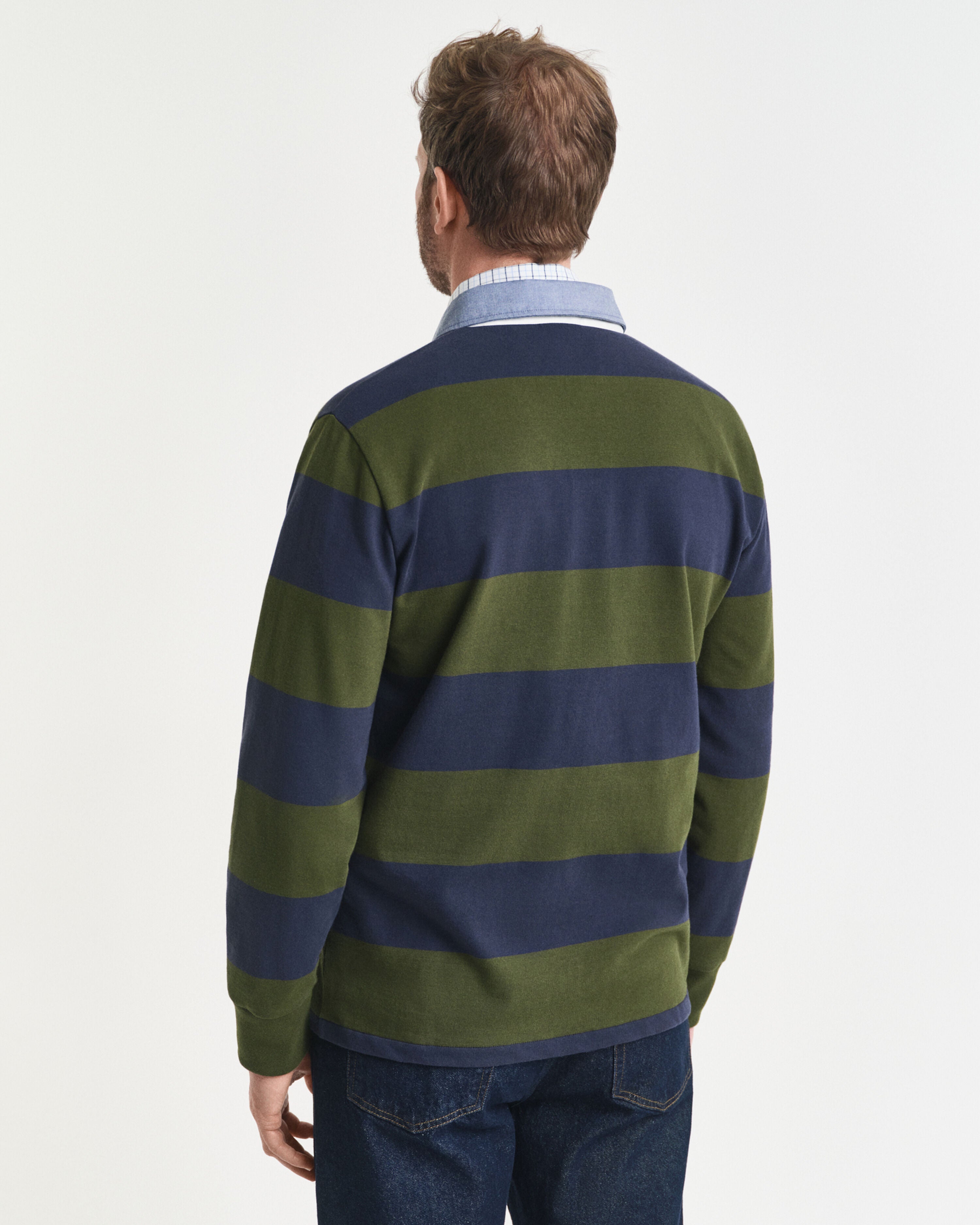 REG CHAMBRAY HEAVY RUGGER RAIDALLINEN VIHREÄ