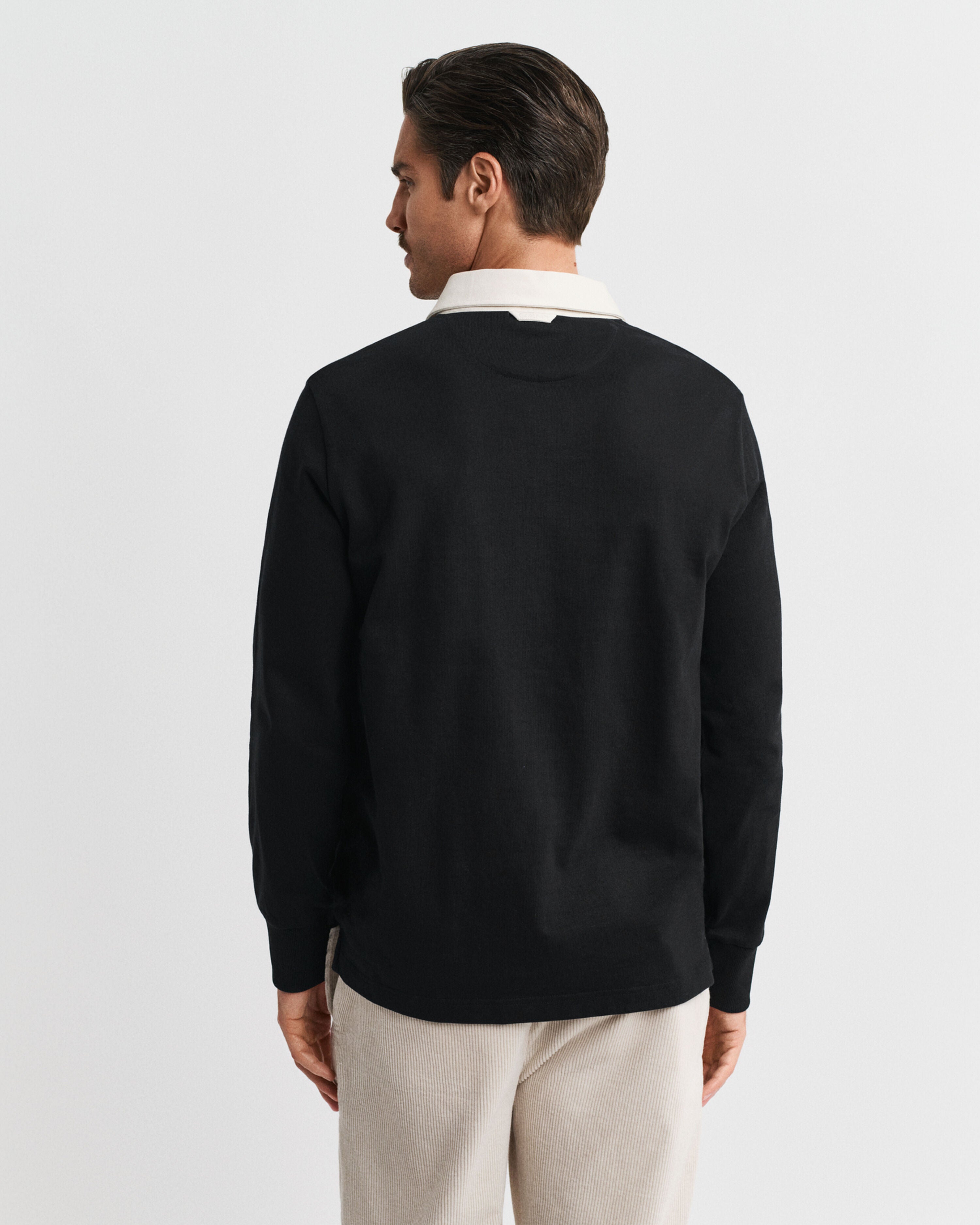 Gant miesten paita Blocked Heavy Rugger, musta