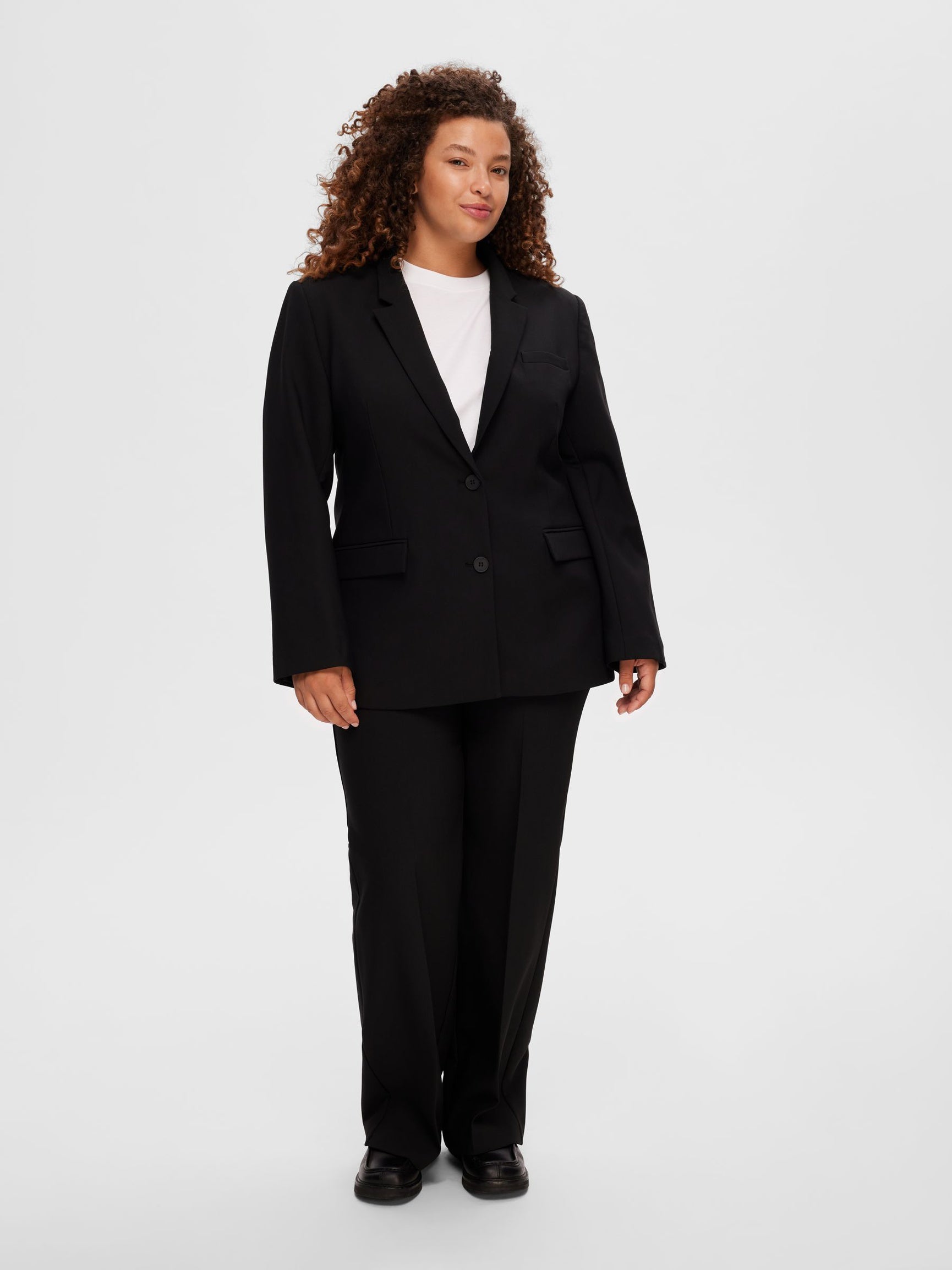 Selected Femme naisten bleiseri Classic Single-Breasted Blazer, musta