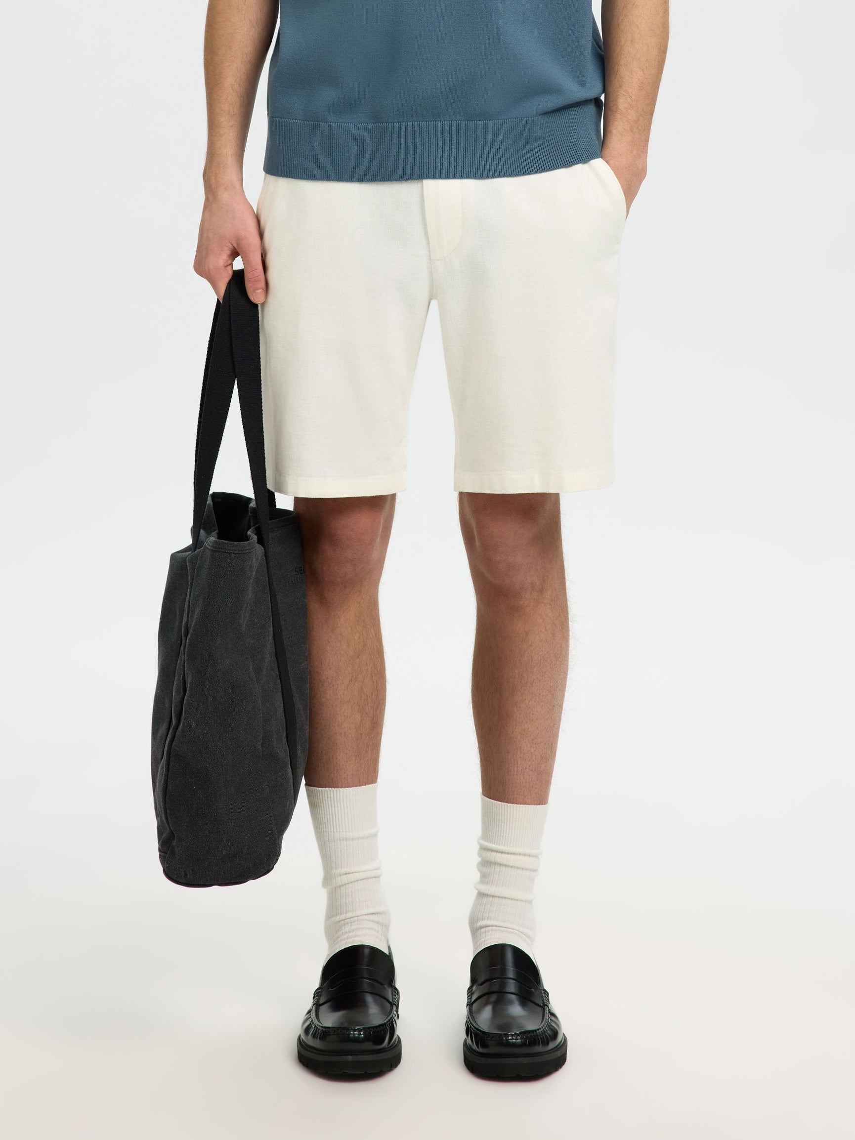 Selected miesten shortsit Brody, Cloud Dancer
