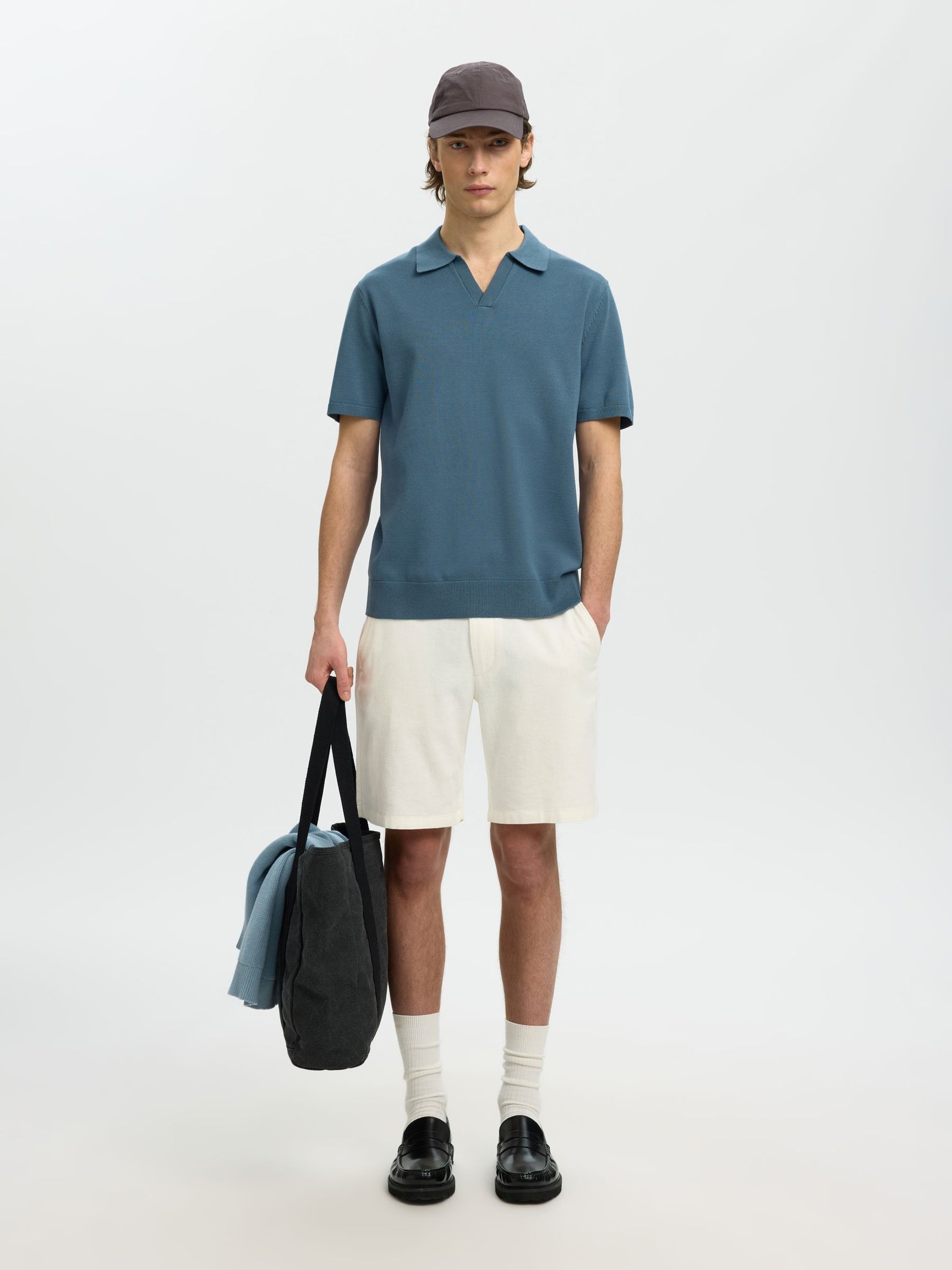 Selected miesten shortsit Brody, Cloud Dancer