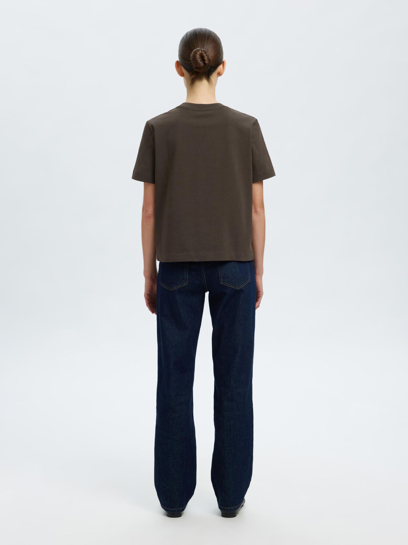 Selected Femme naisten T-paita Essential Boxy Tee, Delicioso