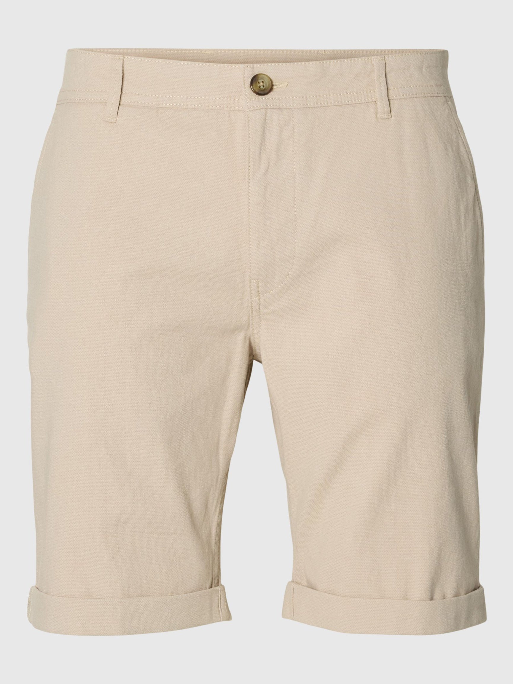 Selected miesten shortsit Luton SlhSlim Flex, Pure Cashmere W. Oatmeal
