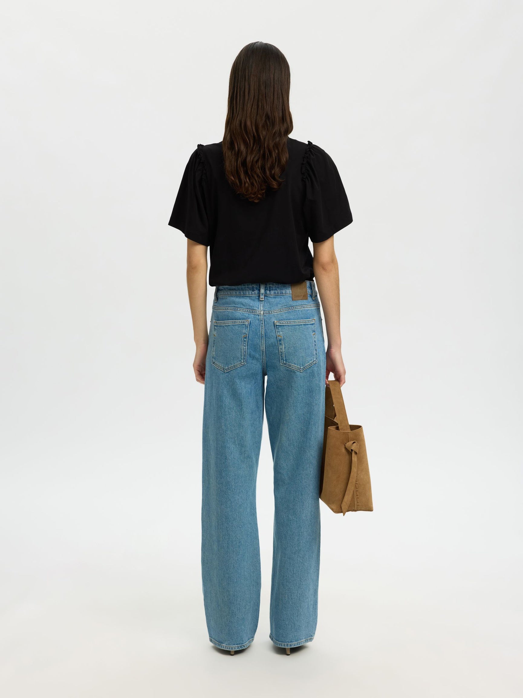 Selected Femme naiset T-paita Penelope, musta
