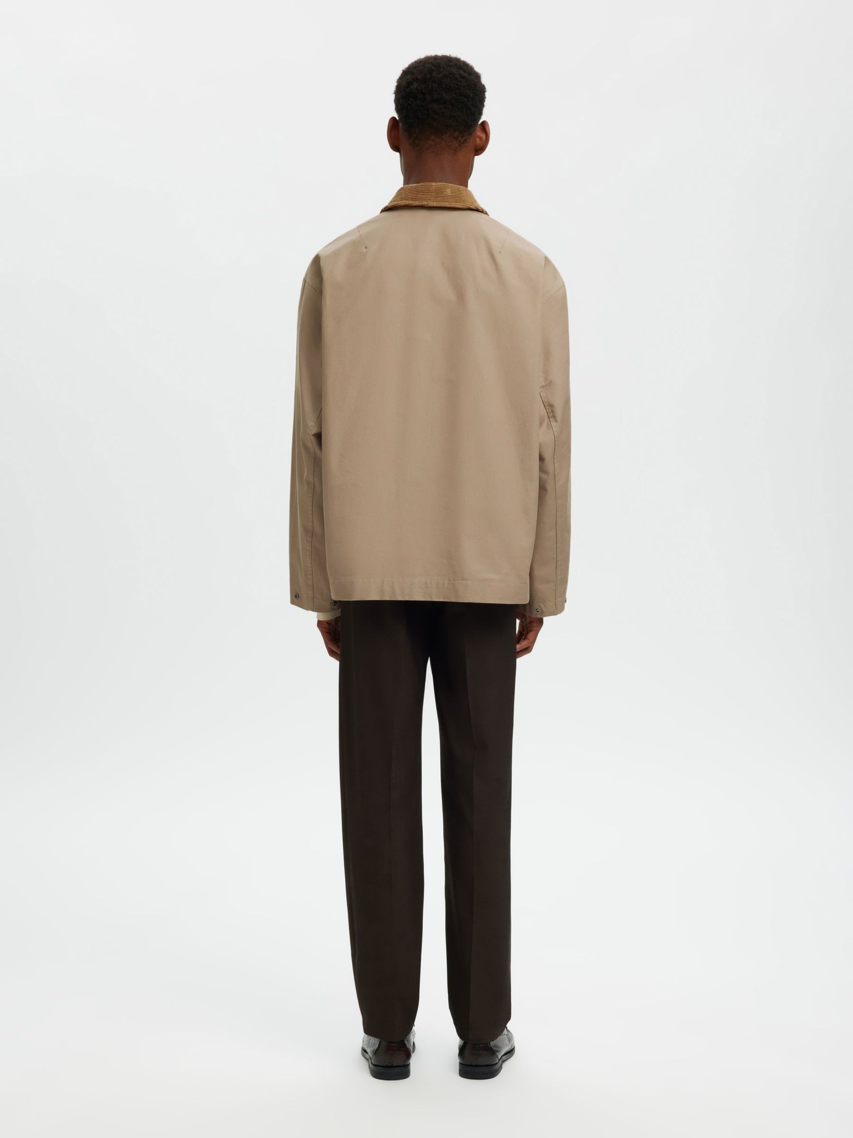 Selected miesten takki SLHKYLE Cotton JKT, Weathered Teak