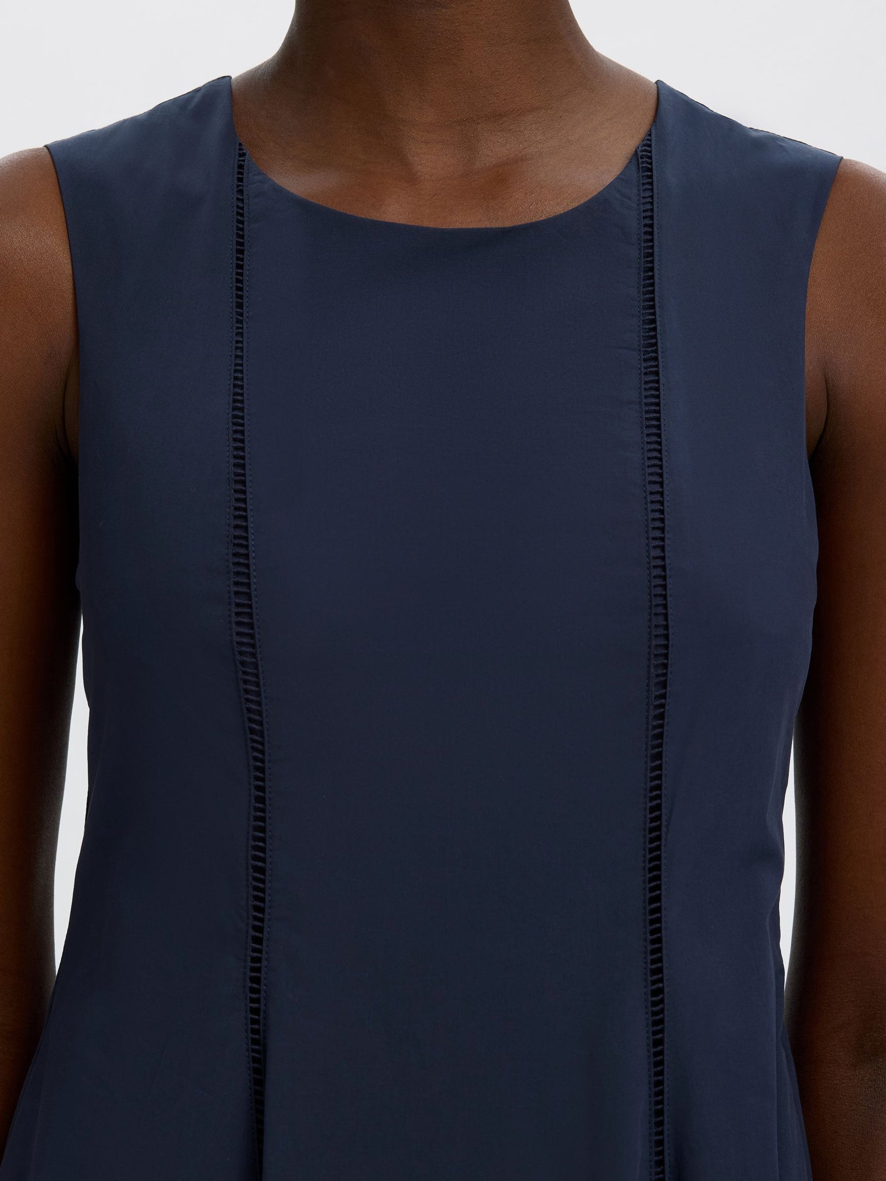 Selected Femme mekko Viscose Midi Dress, Dark Sapphire