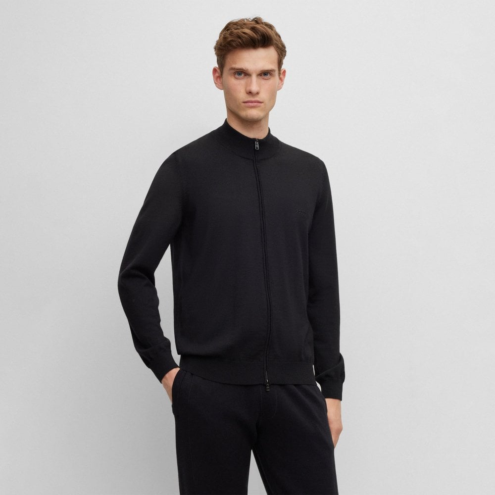 Hugo Boss miesten neuletakki K Balonso Knit, musta