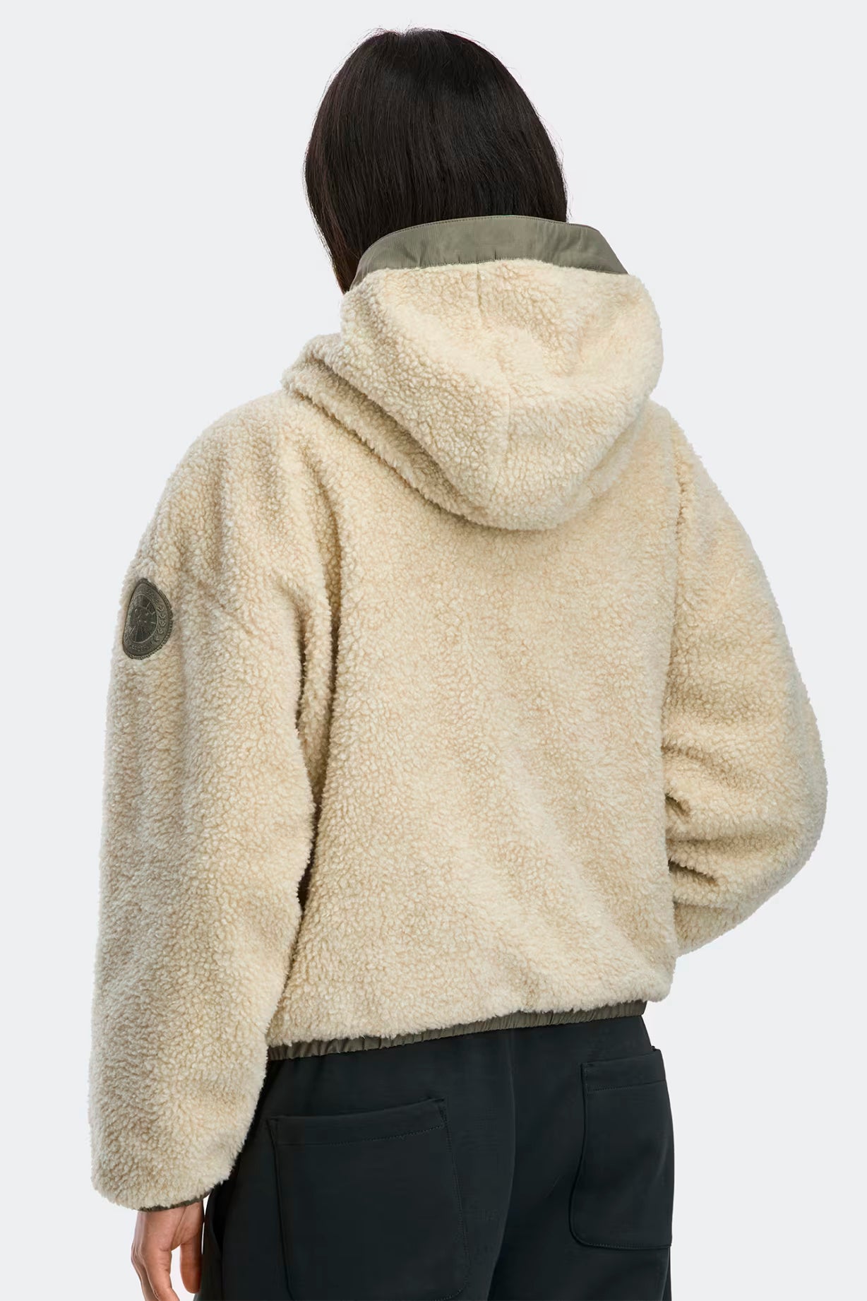 ALBERNI REVERSIBLE FLEECE BOMBER TUMMANVIHREÄ