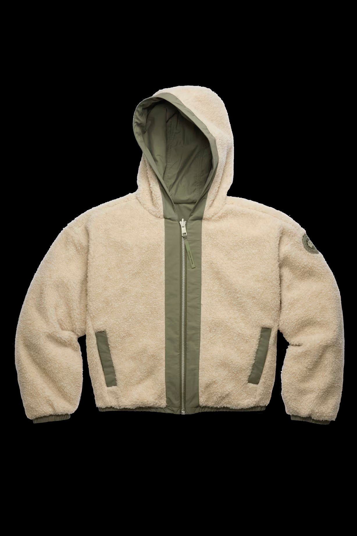 ALBERNI REVERSIBLE FLEECE BOMBER TUMMANVIHREÄ