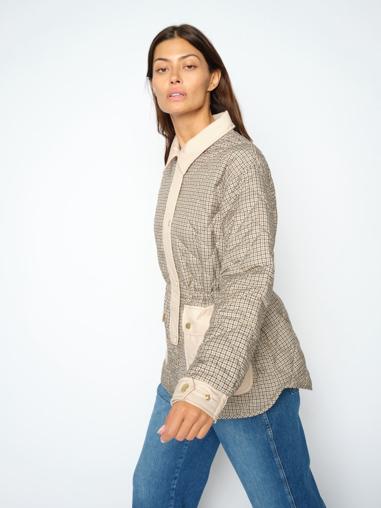 Mos Mosh naisten takki Anna Rye Check, Beige ruutu
