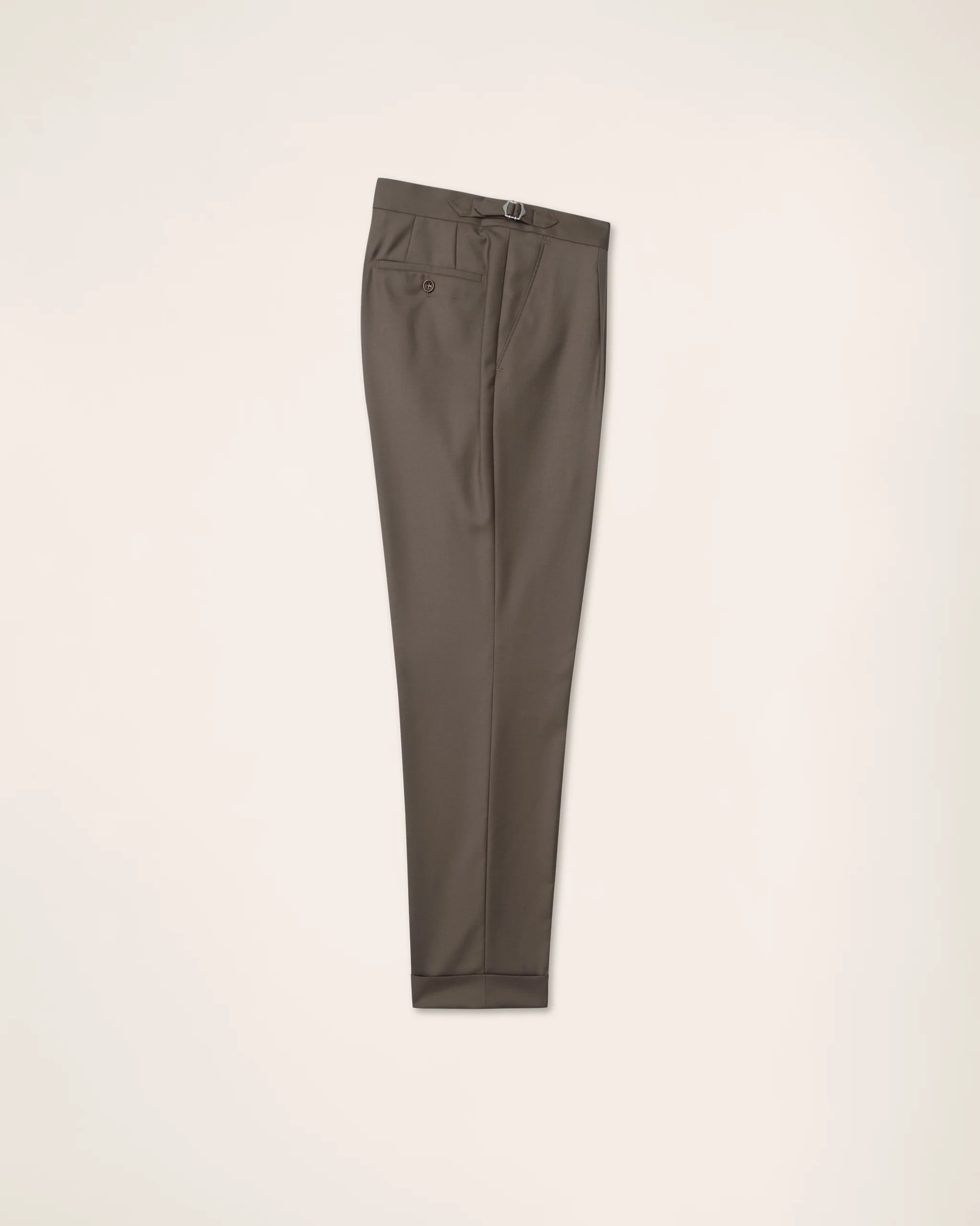 Turo puvunhousur Hanko 3 Pleated Trousers Vitale, ruskea