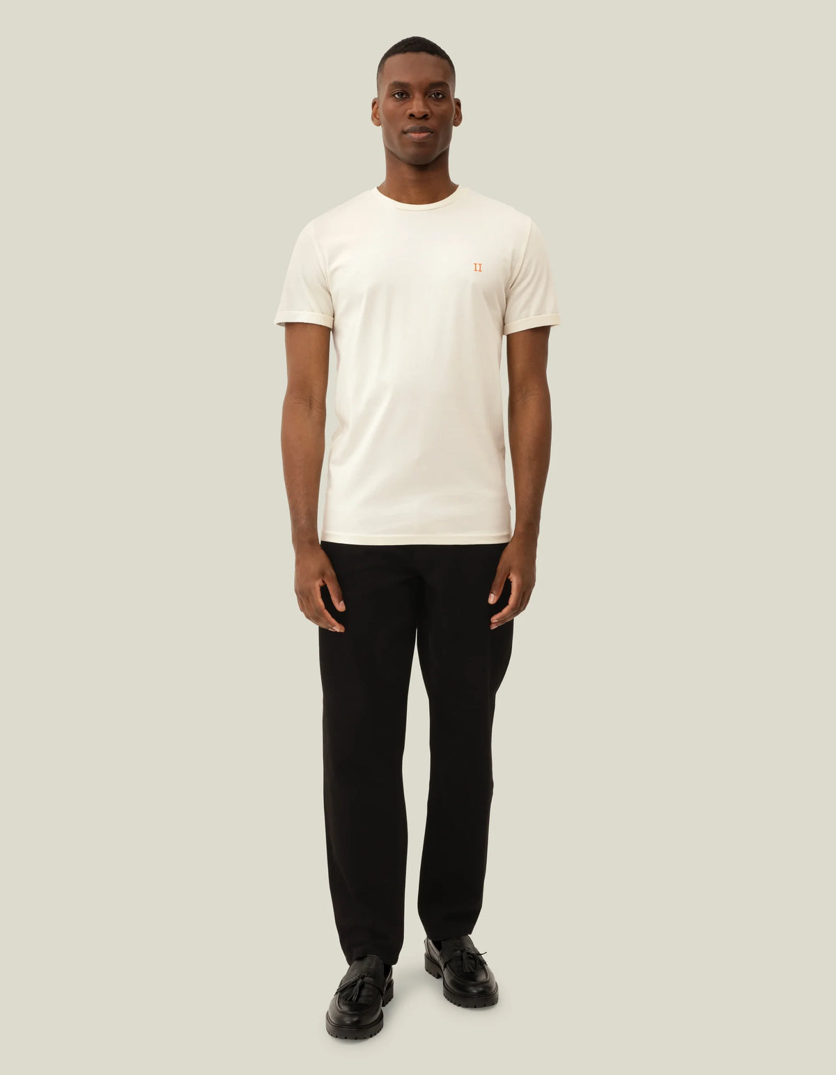 Les Deux miesten T-paita Core Norregaard T-Shirt, Ivory