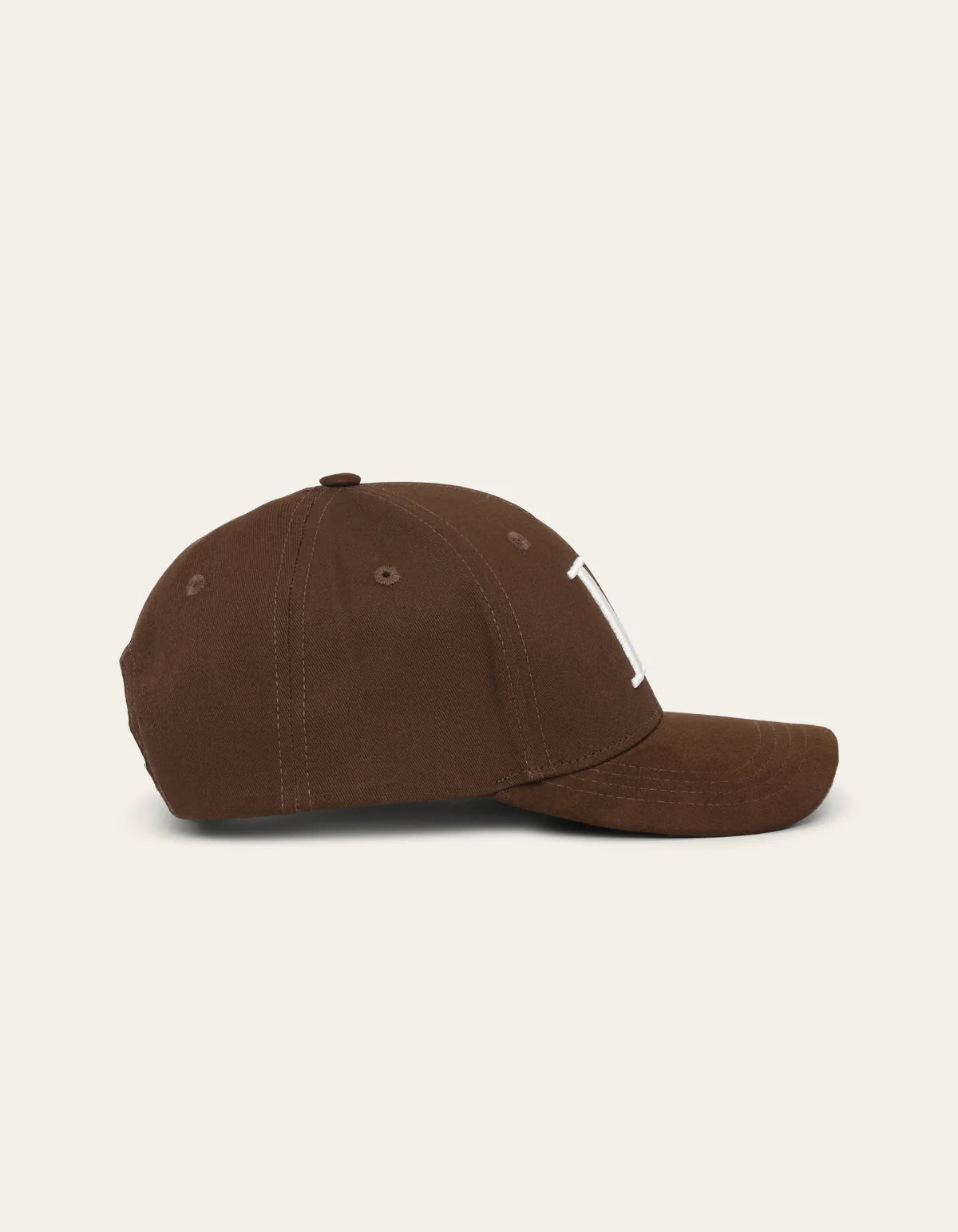 Les Deux miesten lippis Baseball Cap Suede II, tummanruskea