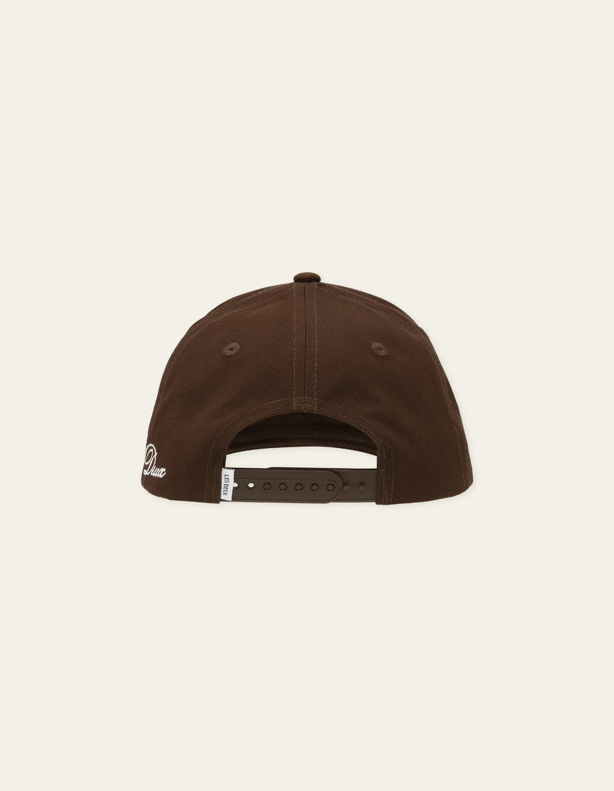 Les Deux miesten lippis Baseball Cap Suede II, tummanruskea