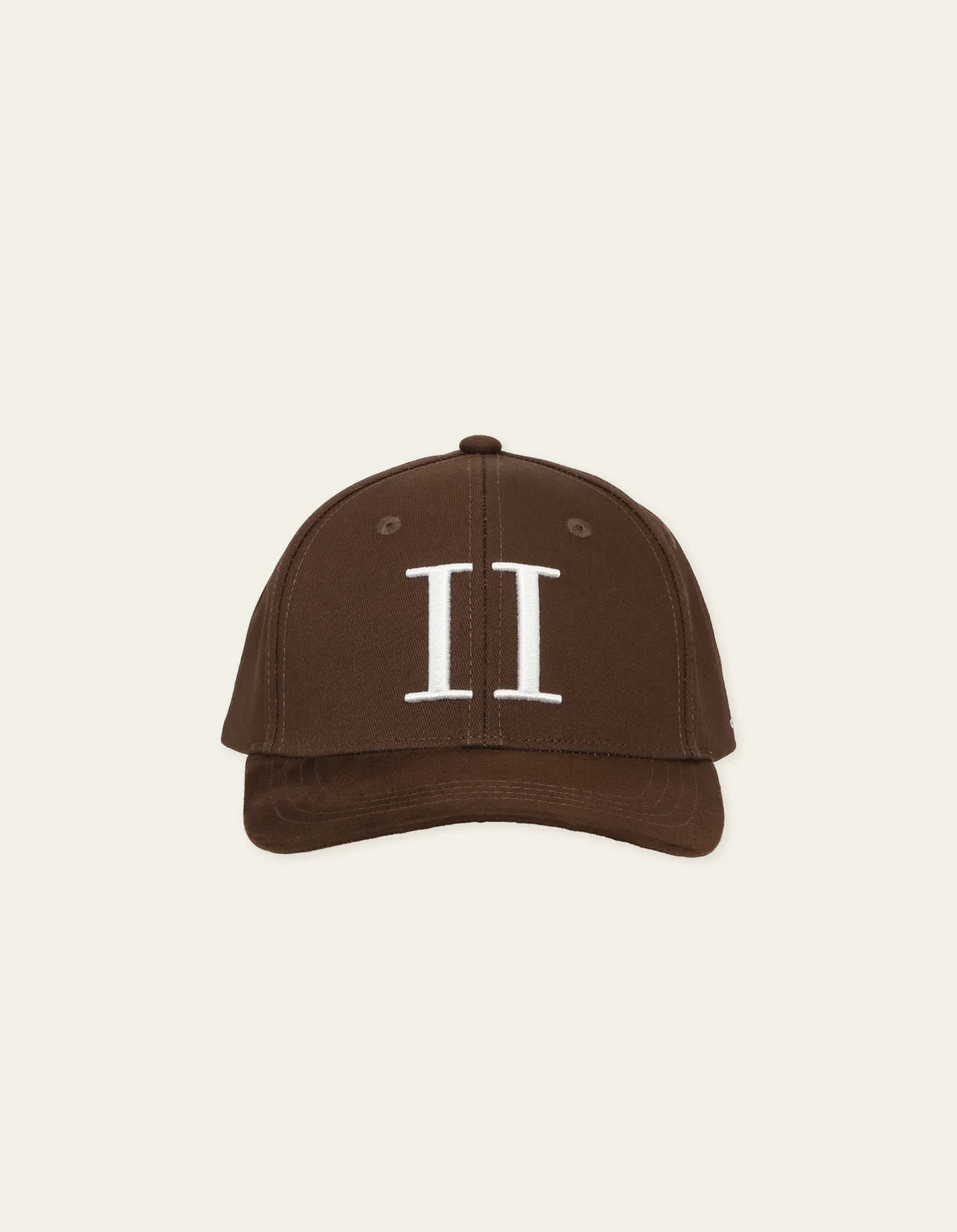 Les Deux miesten lippis Baseball Cap Suede II, tummanruskea