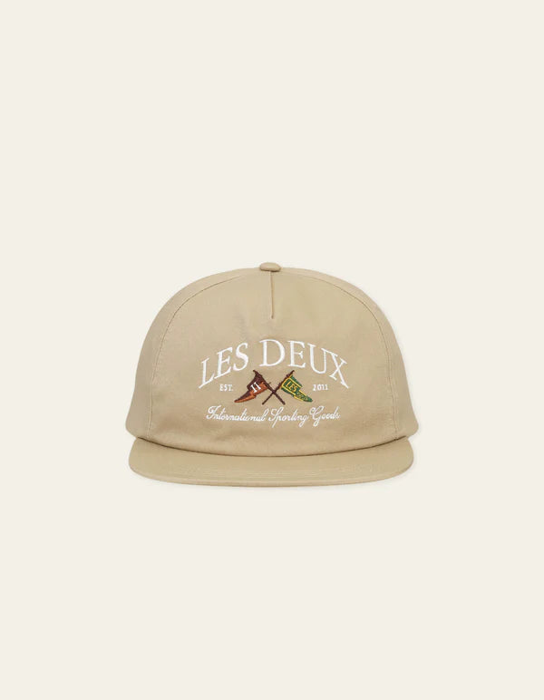 Les Deux miesten lippis Ivy League Twill Letterman Cap, beige