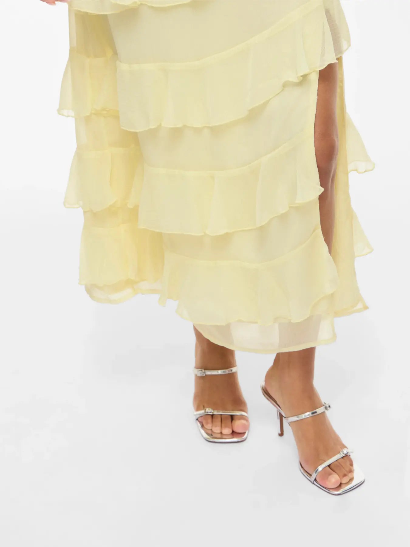 Vila mekko Viluna Strap Ankle Dress, pastellinkeltainen