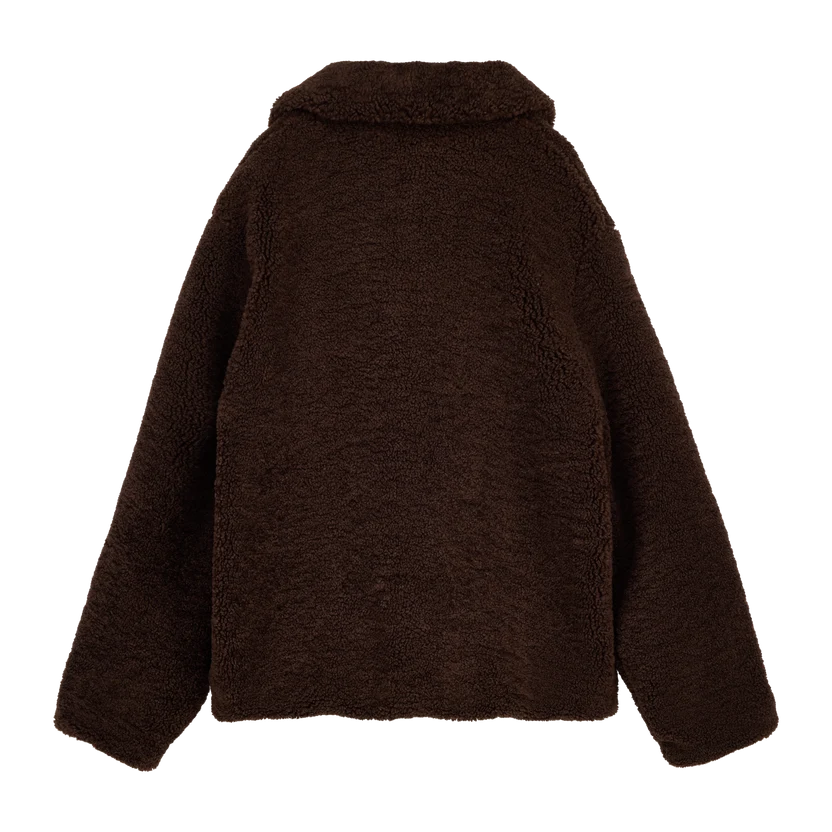 Makia naisten teddytakki Miisa Jacket, tummanruskea