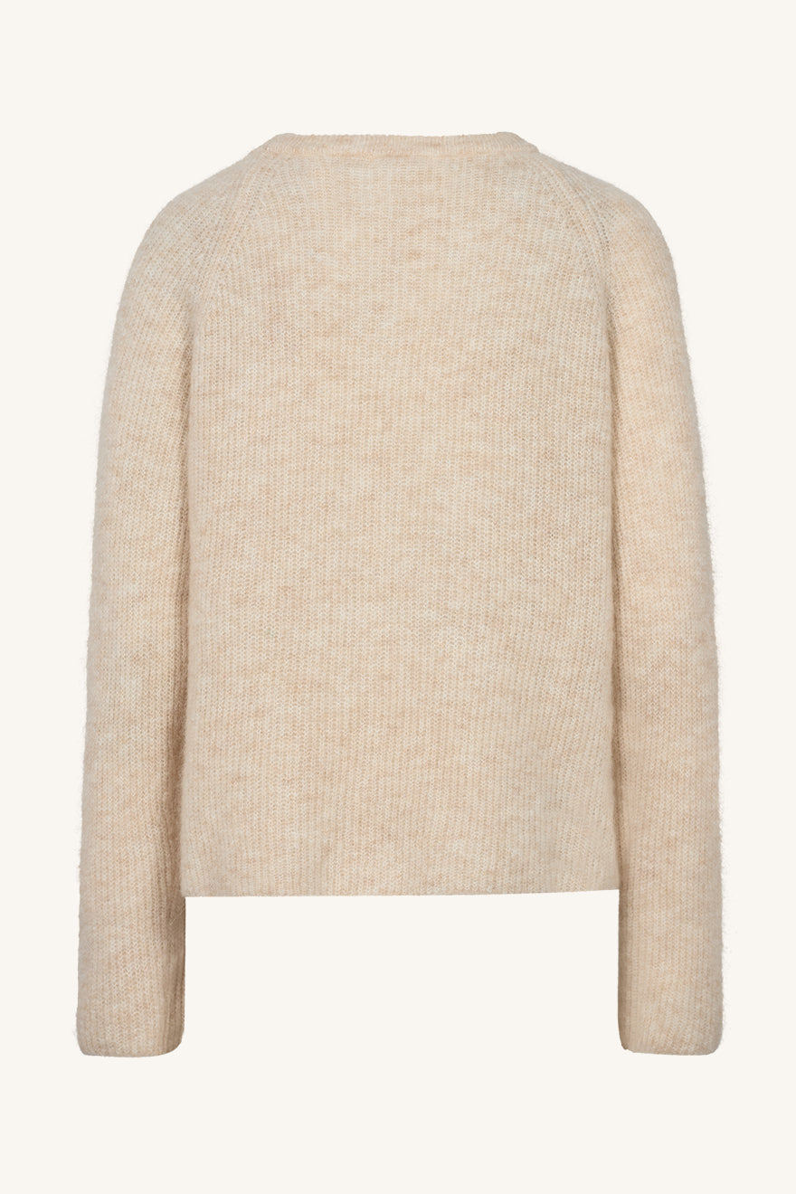 Claire naisten neulepusero Philine, vaalea beige