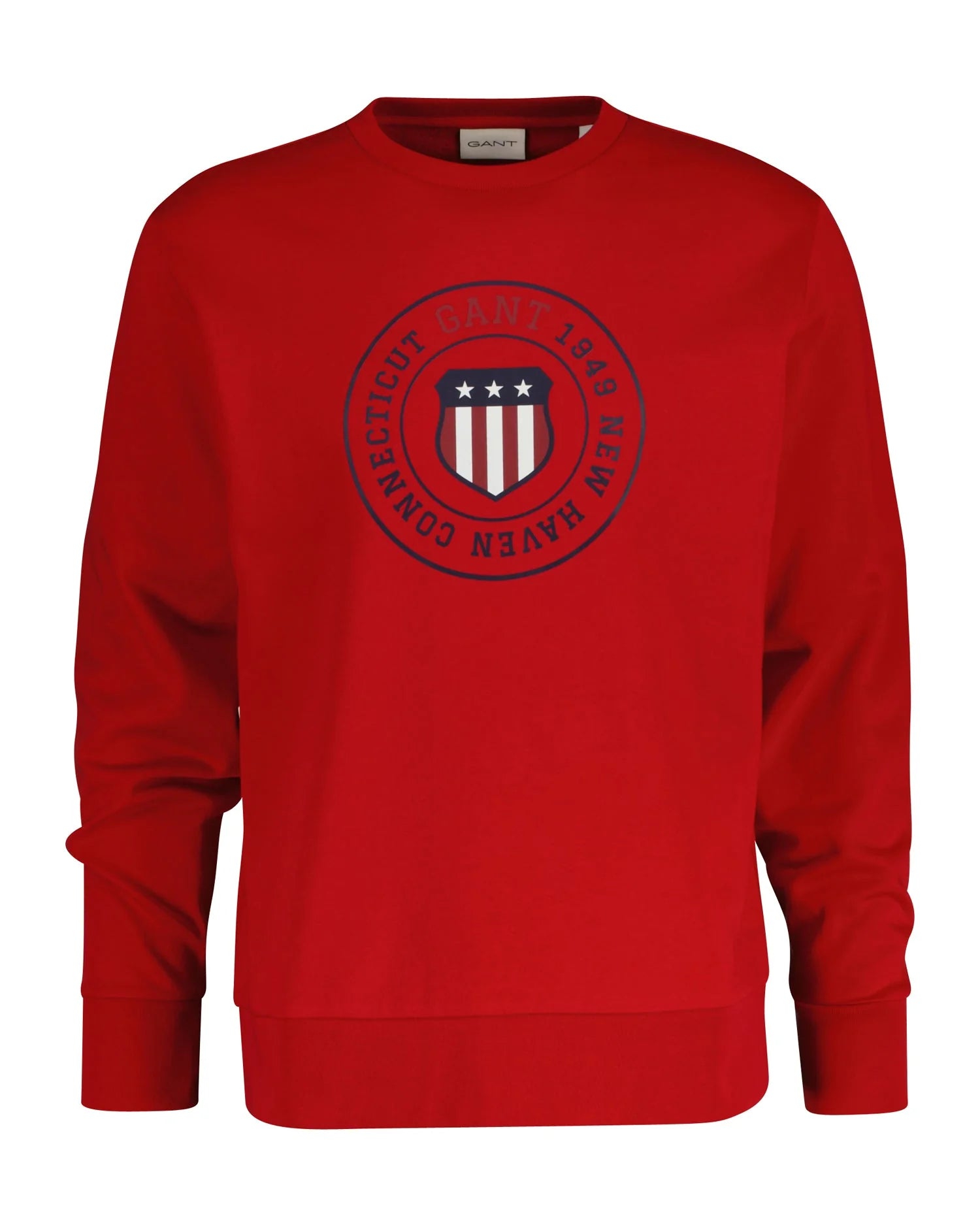 Gant Miesten Collegepaidat Graphic C-Neck Punainen