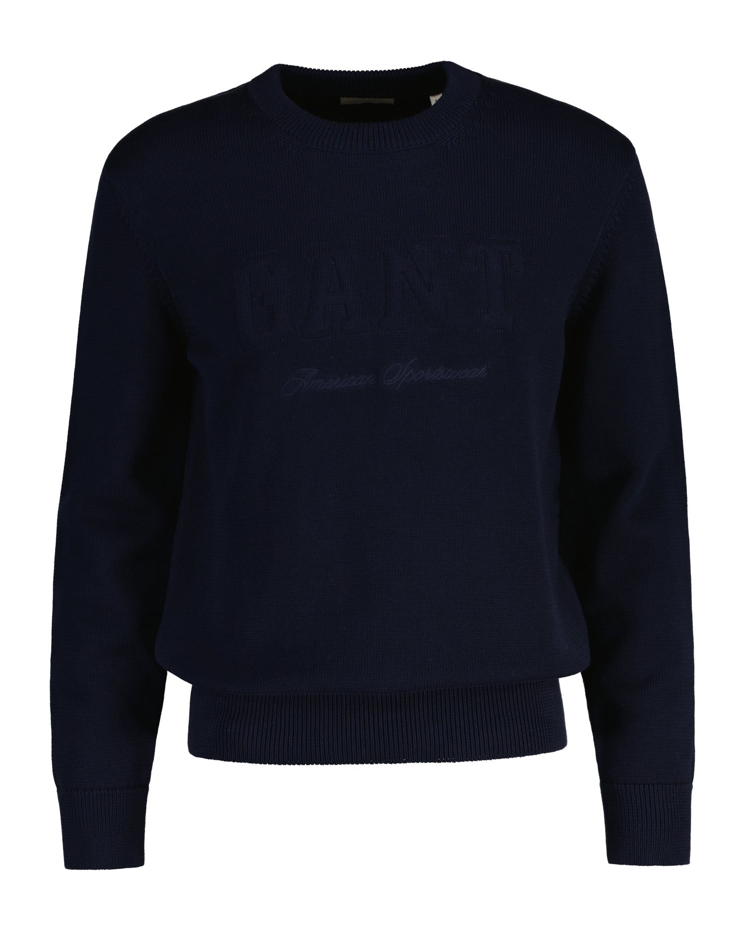 Gant miesten neulepusero Tonal Graphic C-Neck, tummansininen