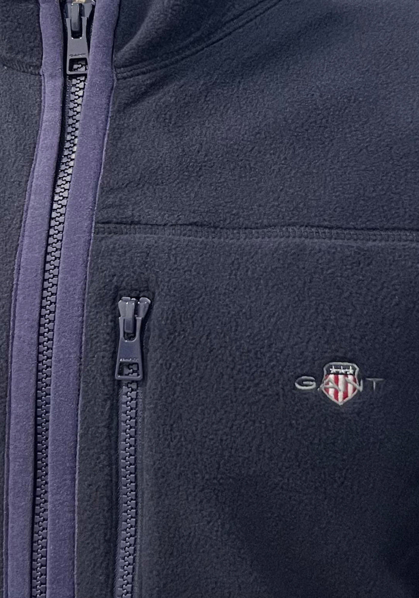 Gant miesten takki, MICRO FLEECE JACKET Tummansininen