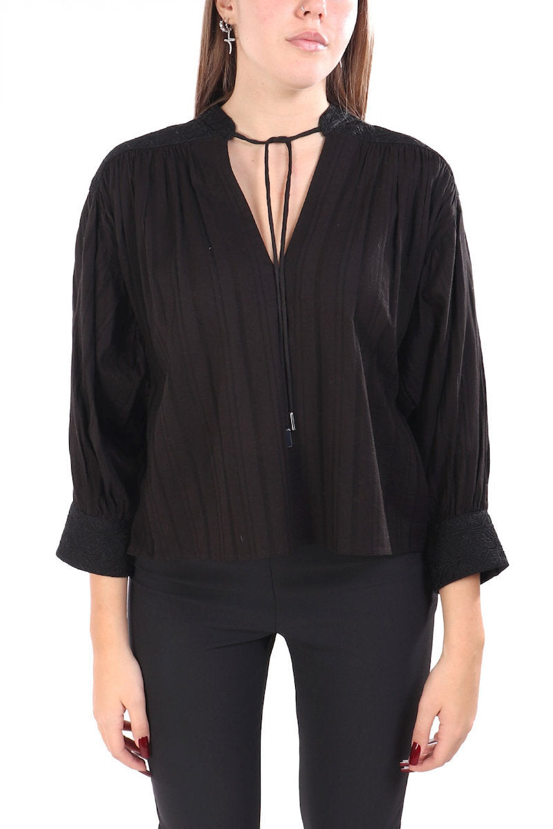 Boss Orange naisten pusero Brodes Blouse, musta