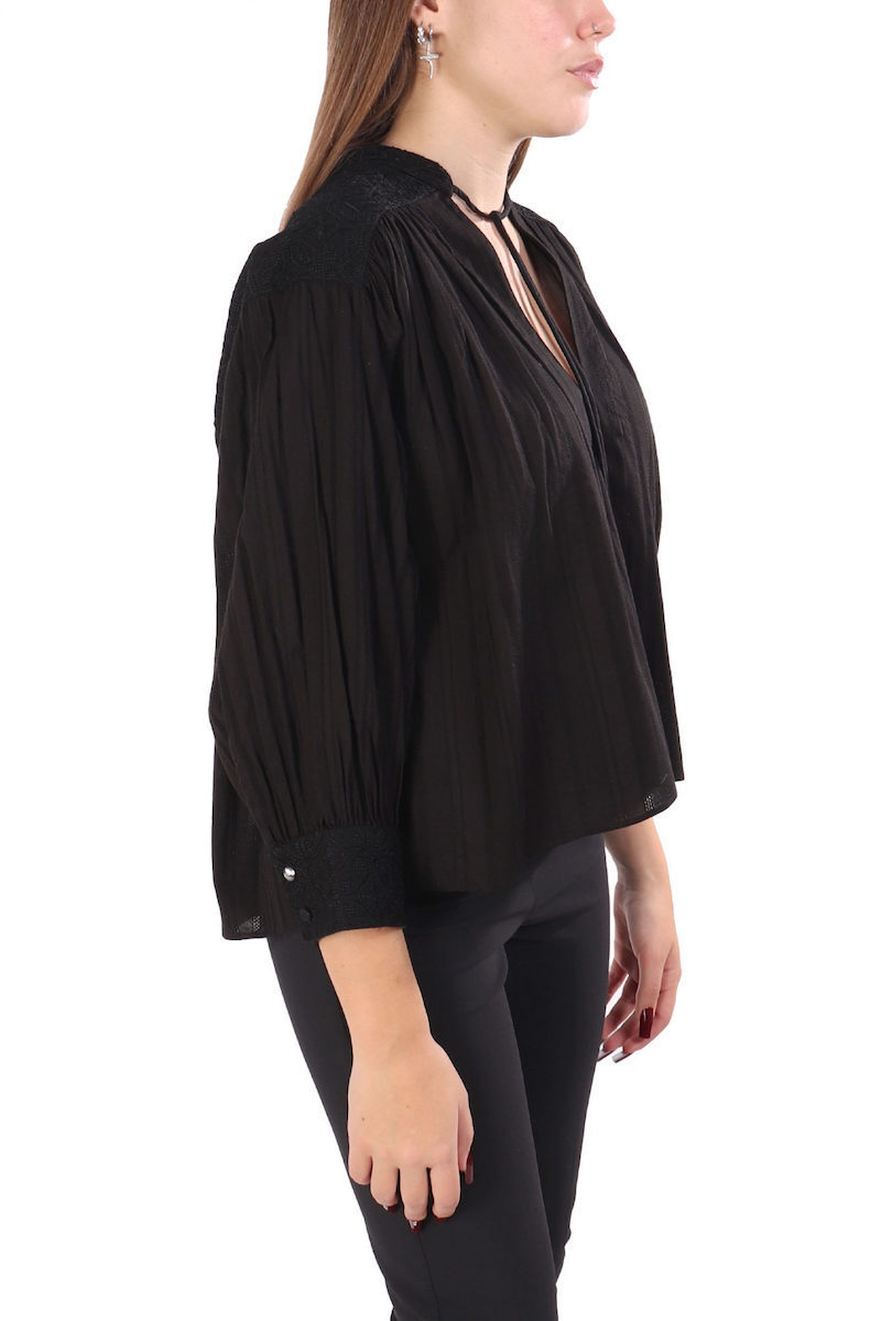 Boss Orange naisten pusero Brodes Blouse, musta