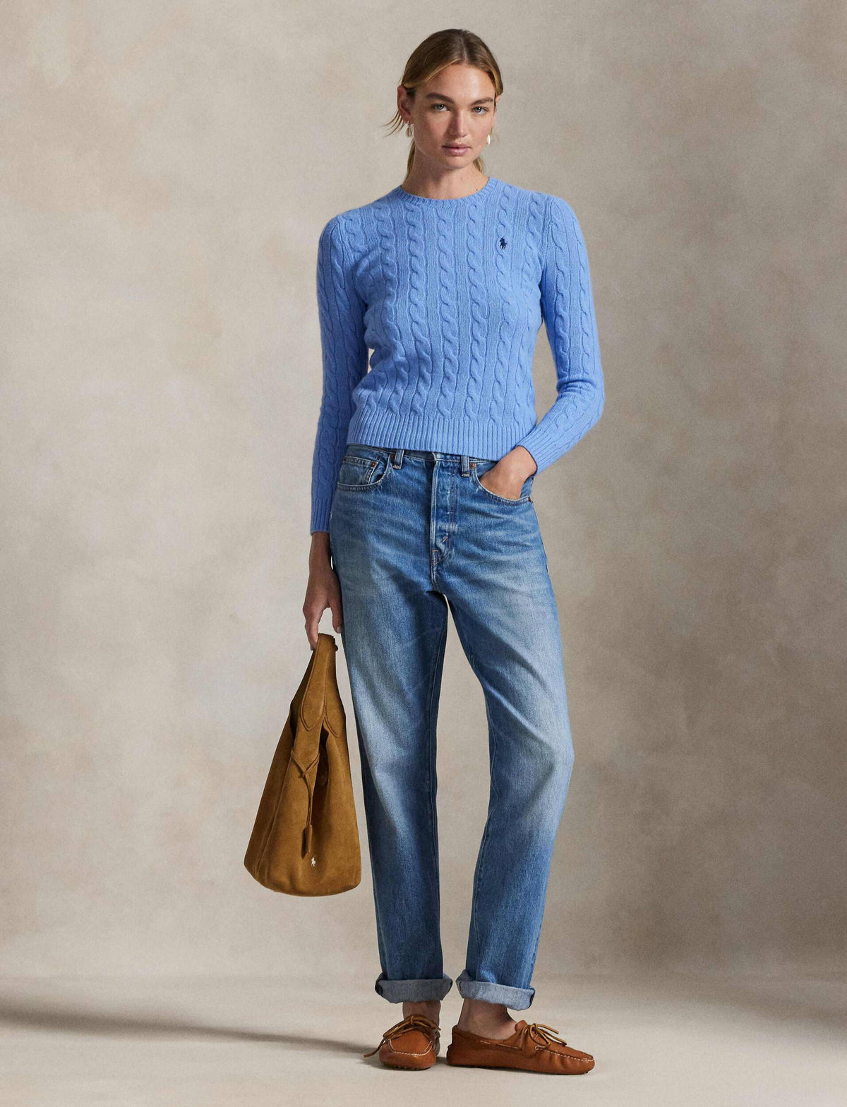 Polo Ralph Lauren naisten neulepusero Julianna, sininen