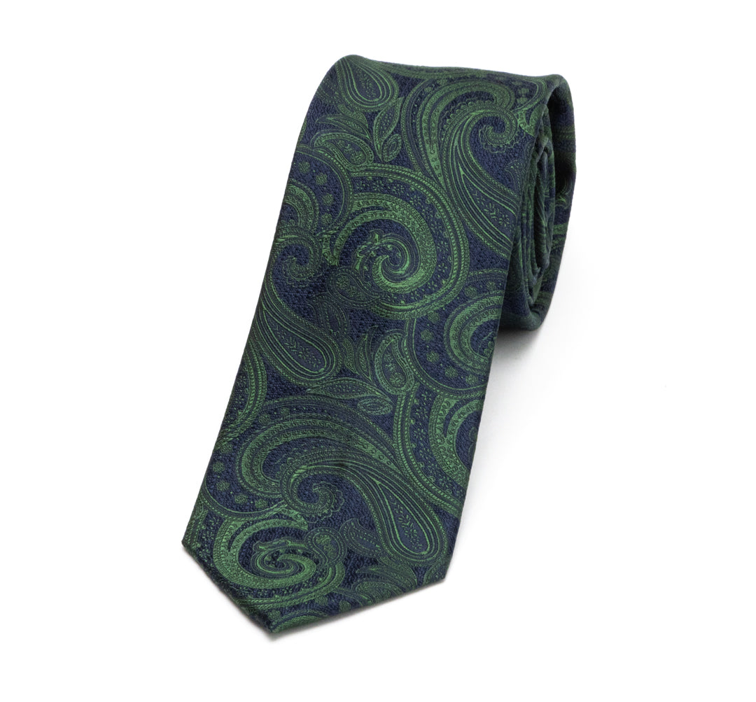 Matex Solmio Silkki Kuosi Vihreä/Sininen Paisely, kuosi vihreä