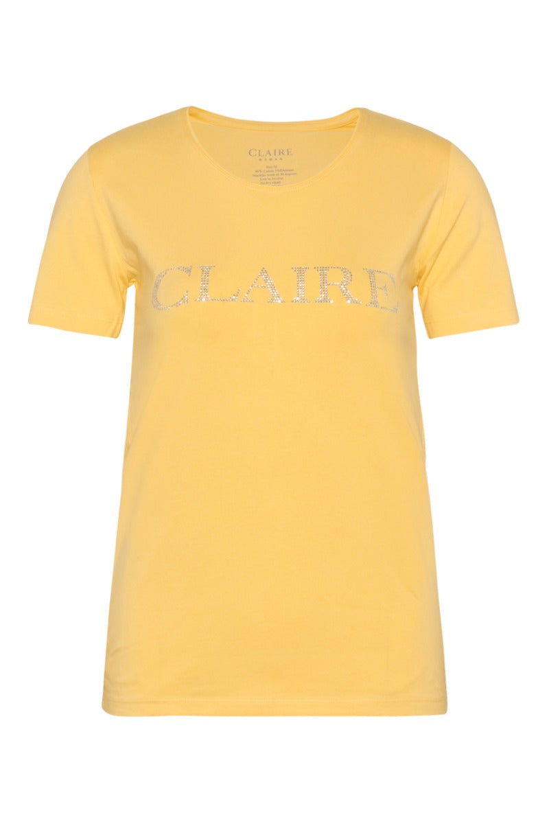 Claire Naisten T-paita, Logo Keltainen