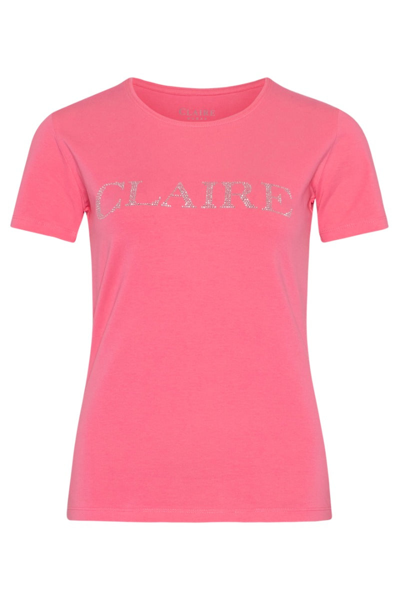 Claire Naisten T-paita, Logo Pinkki
