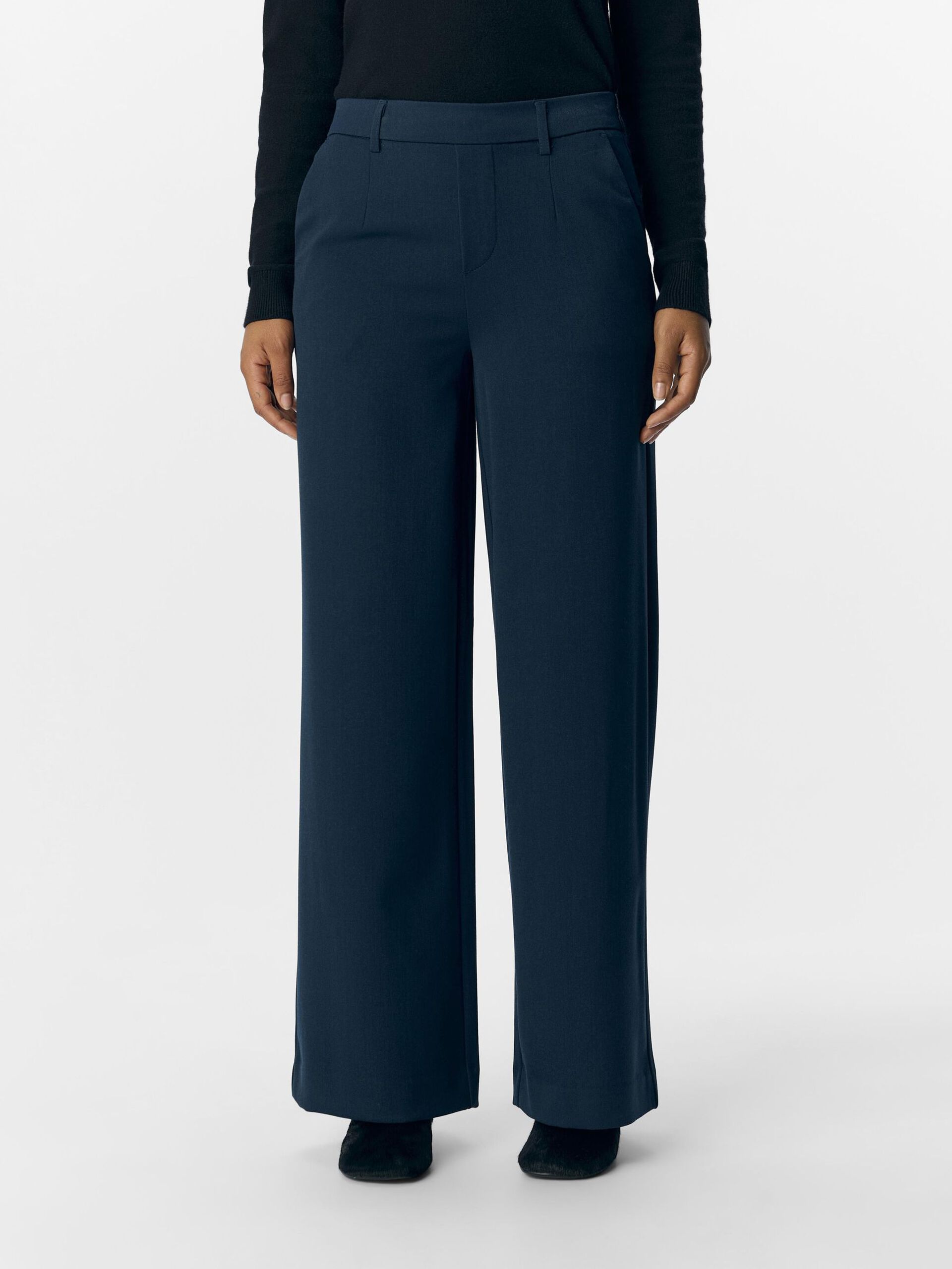 Object naisten housut OBJLisa Wide Pant, Sky Captain