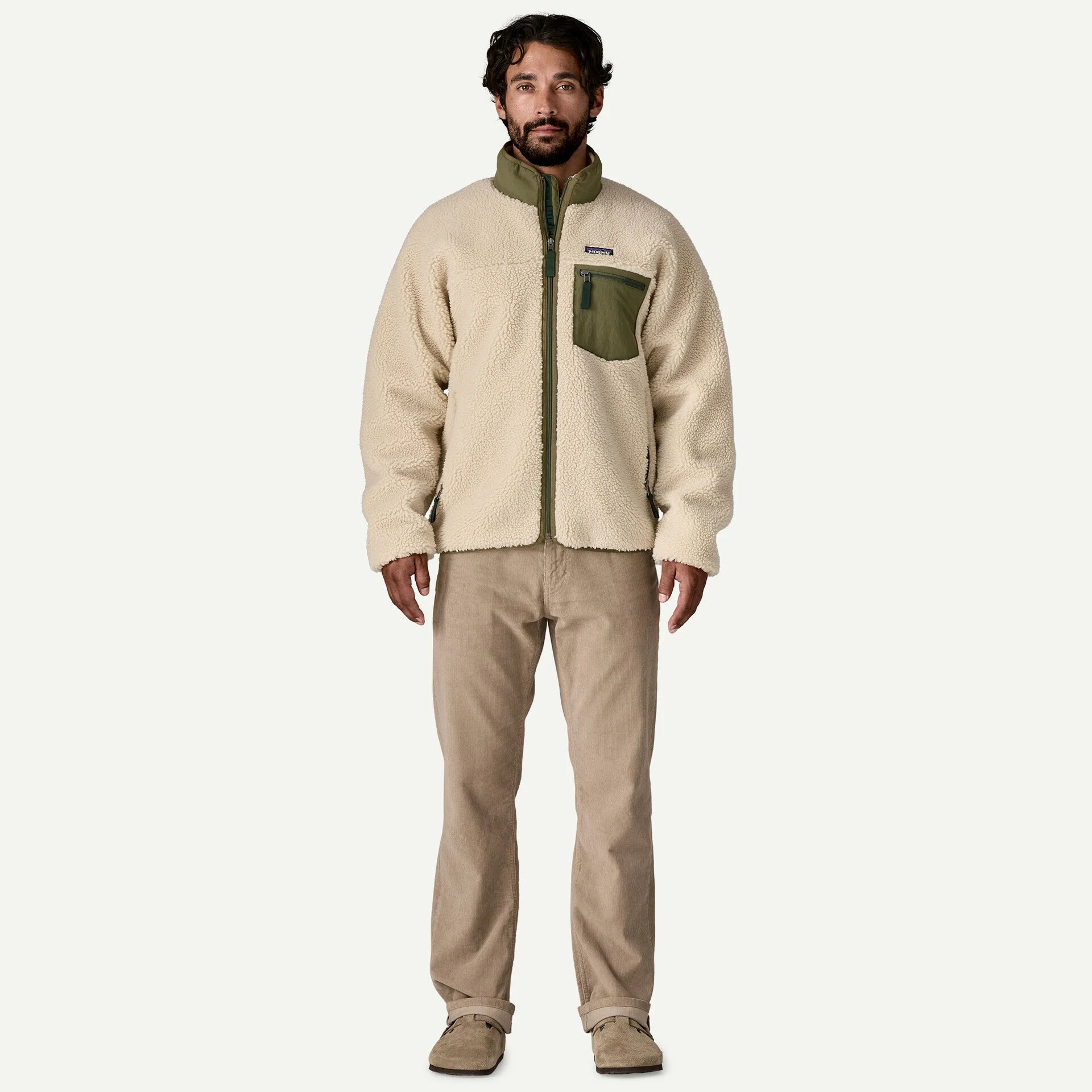 Patagonia miesten fleecetakki M's Classic Retro-X Jkt, kerma