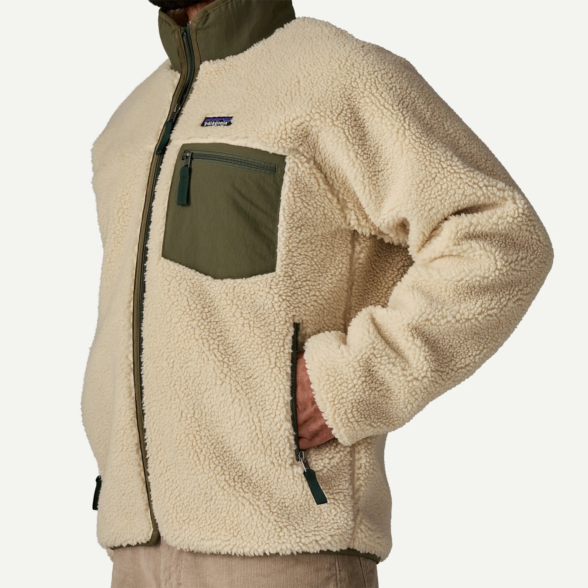 Patagonia miesten fleecetakki M's Classic Retro-X Jkt, kerma