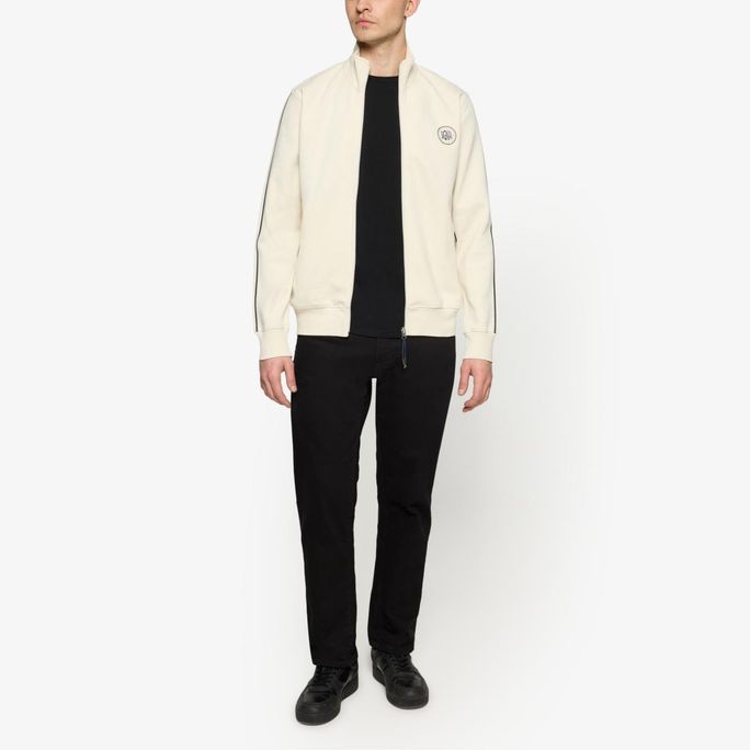 Signal miesten collegepaita Mattssi Zip Sweat Cardigan, luonnonvalkoinen