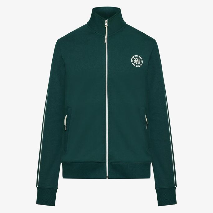 Signal miesten collegepaita Mattssi Zip Sweat Cardigan, vihreä