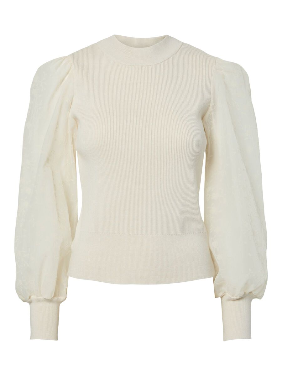 Y.A.S naisten pusero K-YASDOTME LS KNIT PULLOVER S. NOOS, Birch