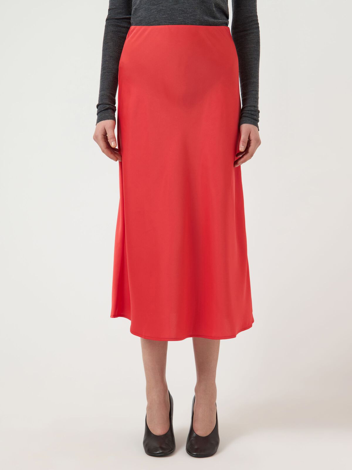 Y.A.S hame YASPella HW Midi Skirt, Poinsettia