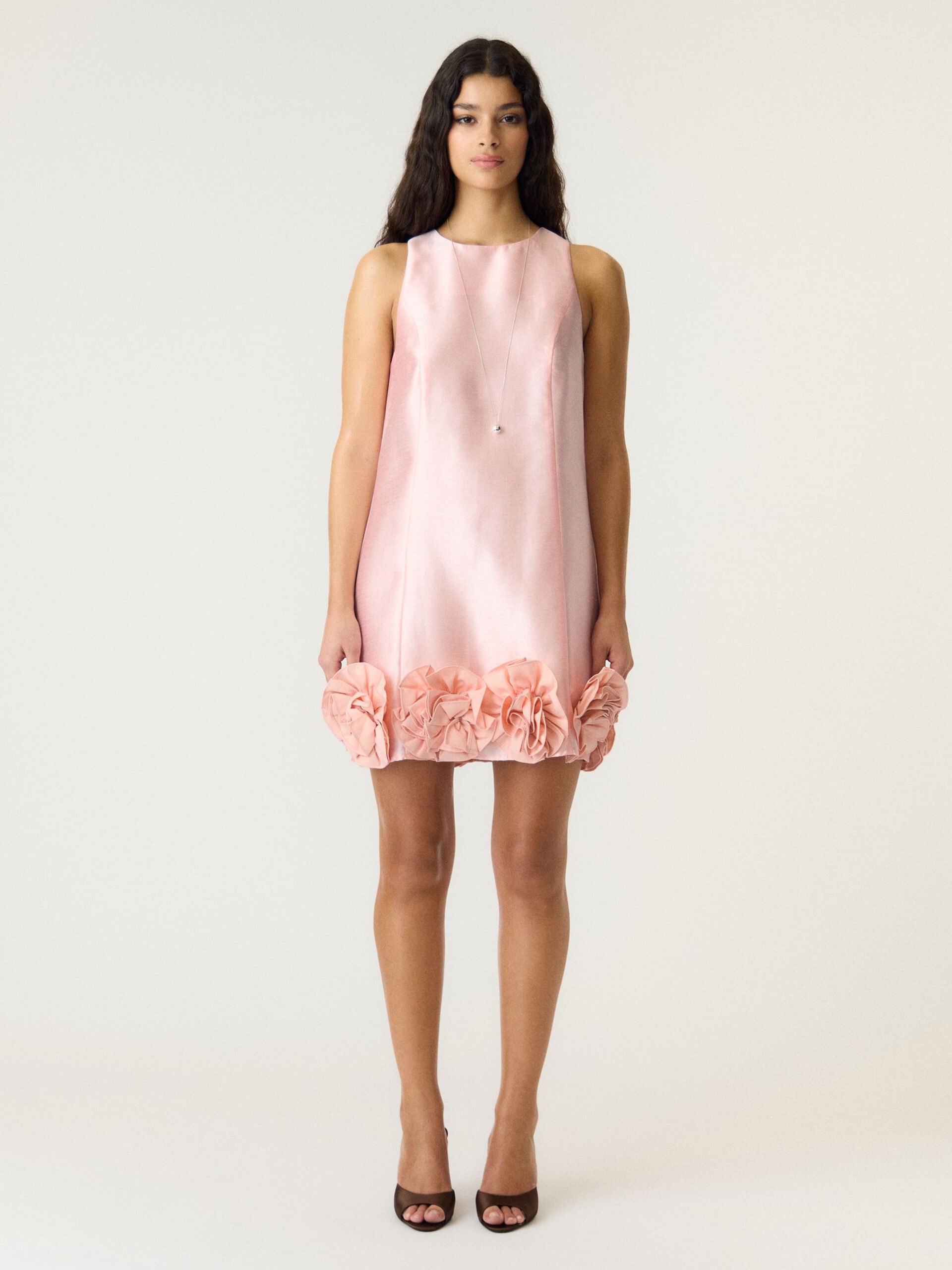 Y.A.S naisten mekko YASEllina Mini Dress, Blushing Rose