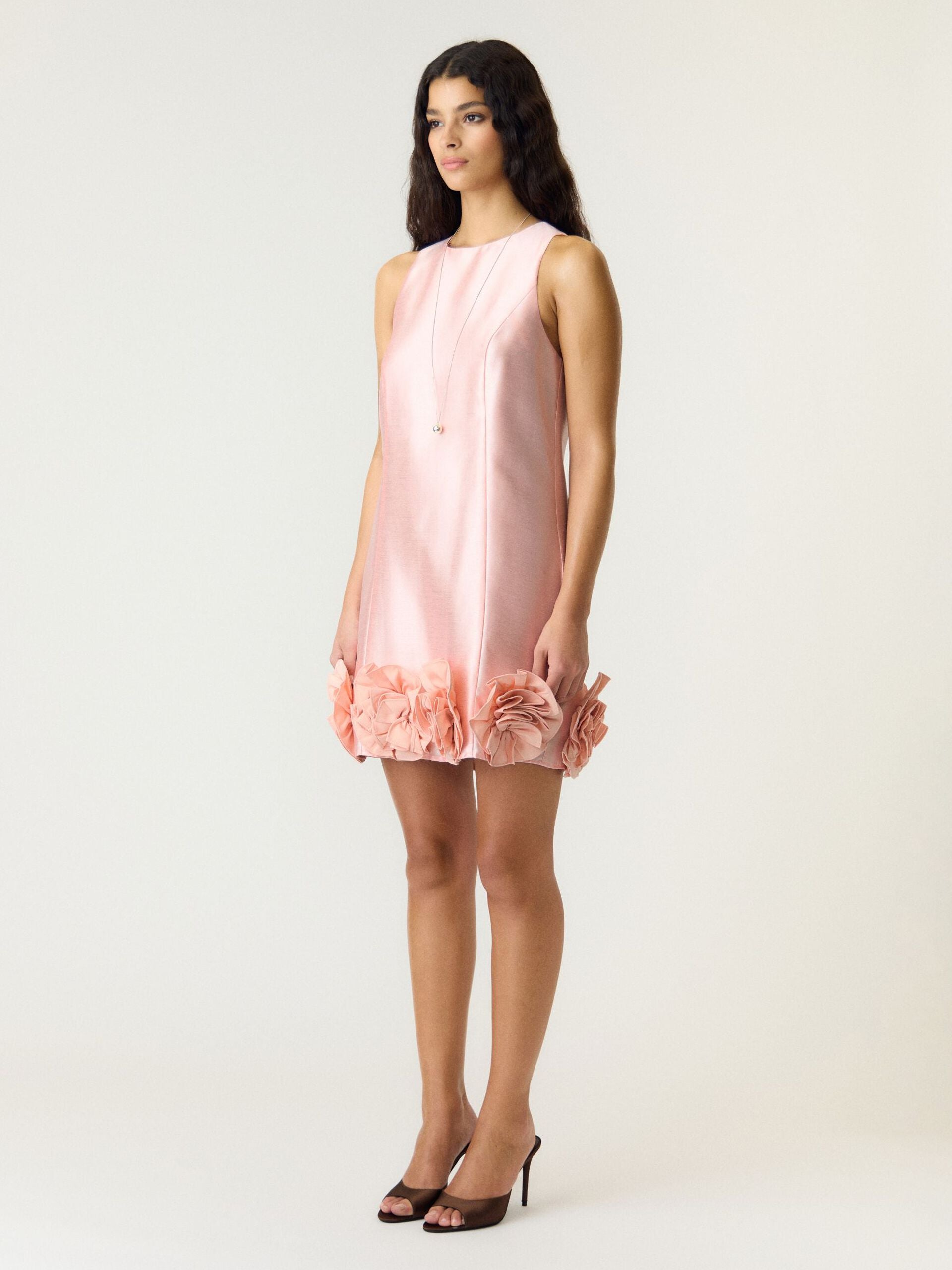 Y.A.S naisten mekko YASEllina Mini Dress, Blushing Rose