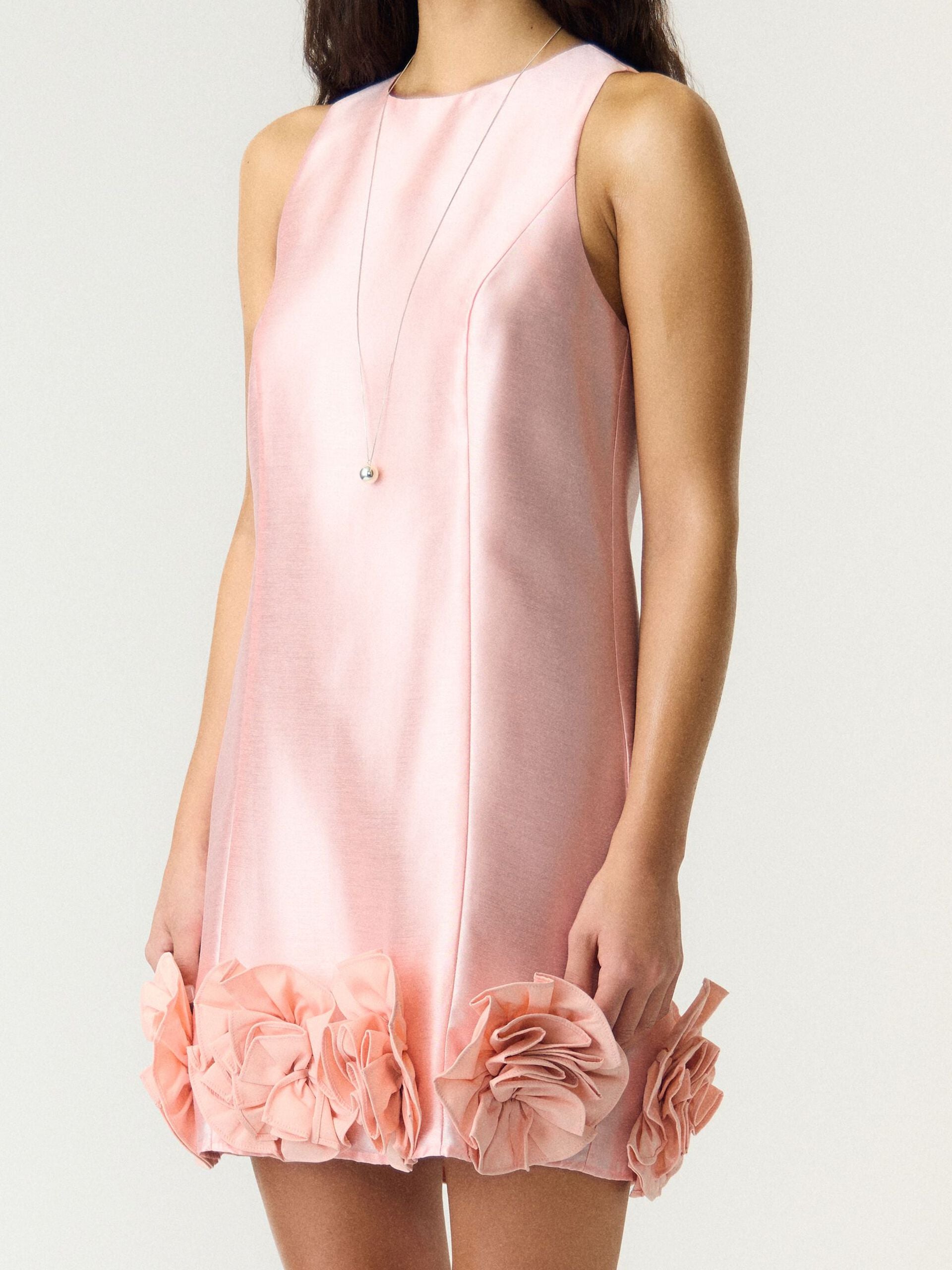 Y.A.S naisten mekko YASEllina Mini Dress, Blushing Rose